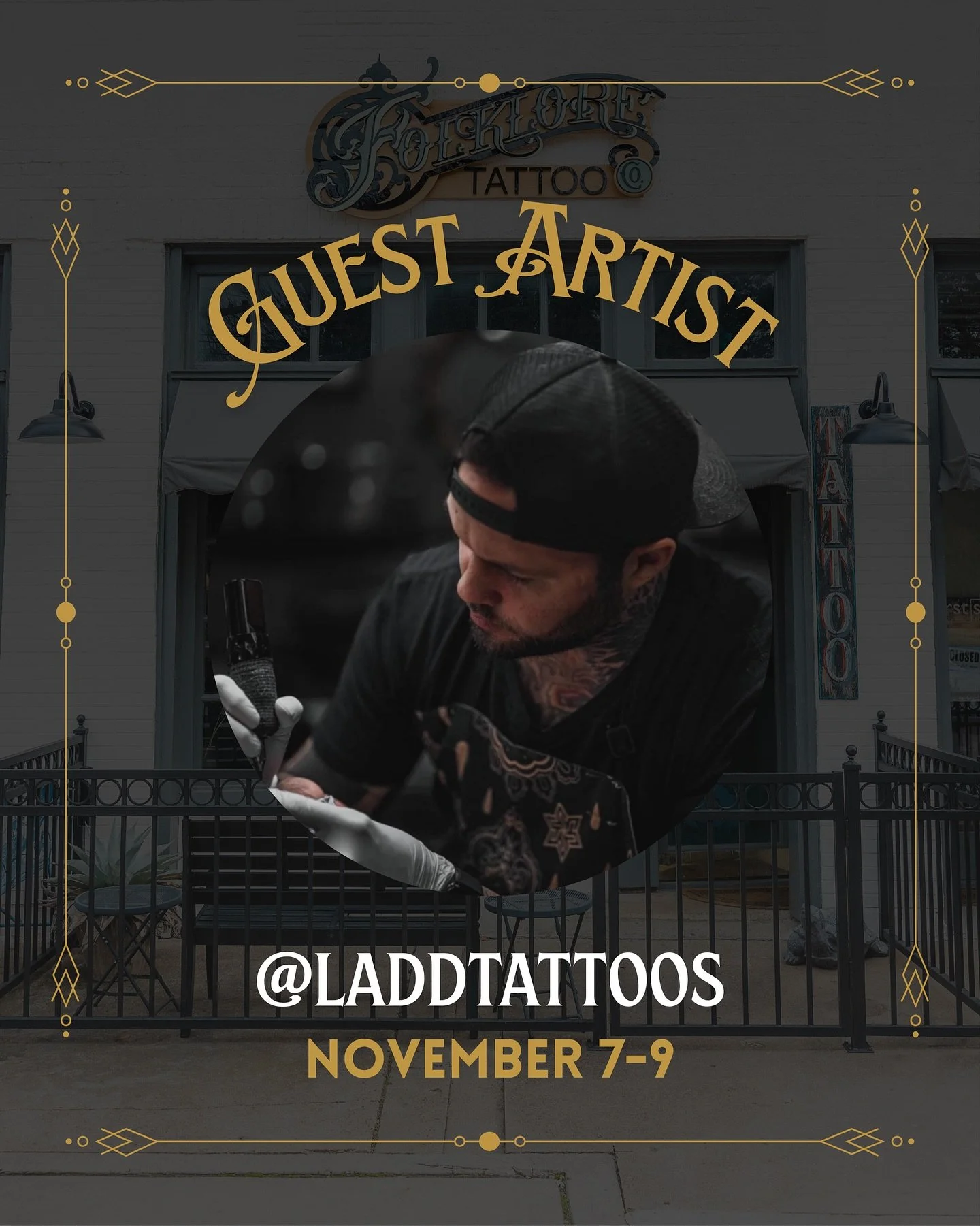 We are so excited to host @laddtattoos as a guest artist at Folklore Tattoo Co. in Dallas from November 7th - 9th. If you are interested in getting a tattoo, please message him directly through his profile. ✨
&bull;
#dallastattooartist #dallastattoos