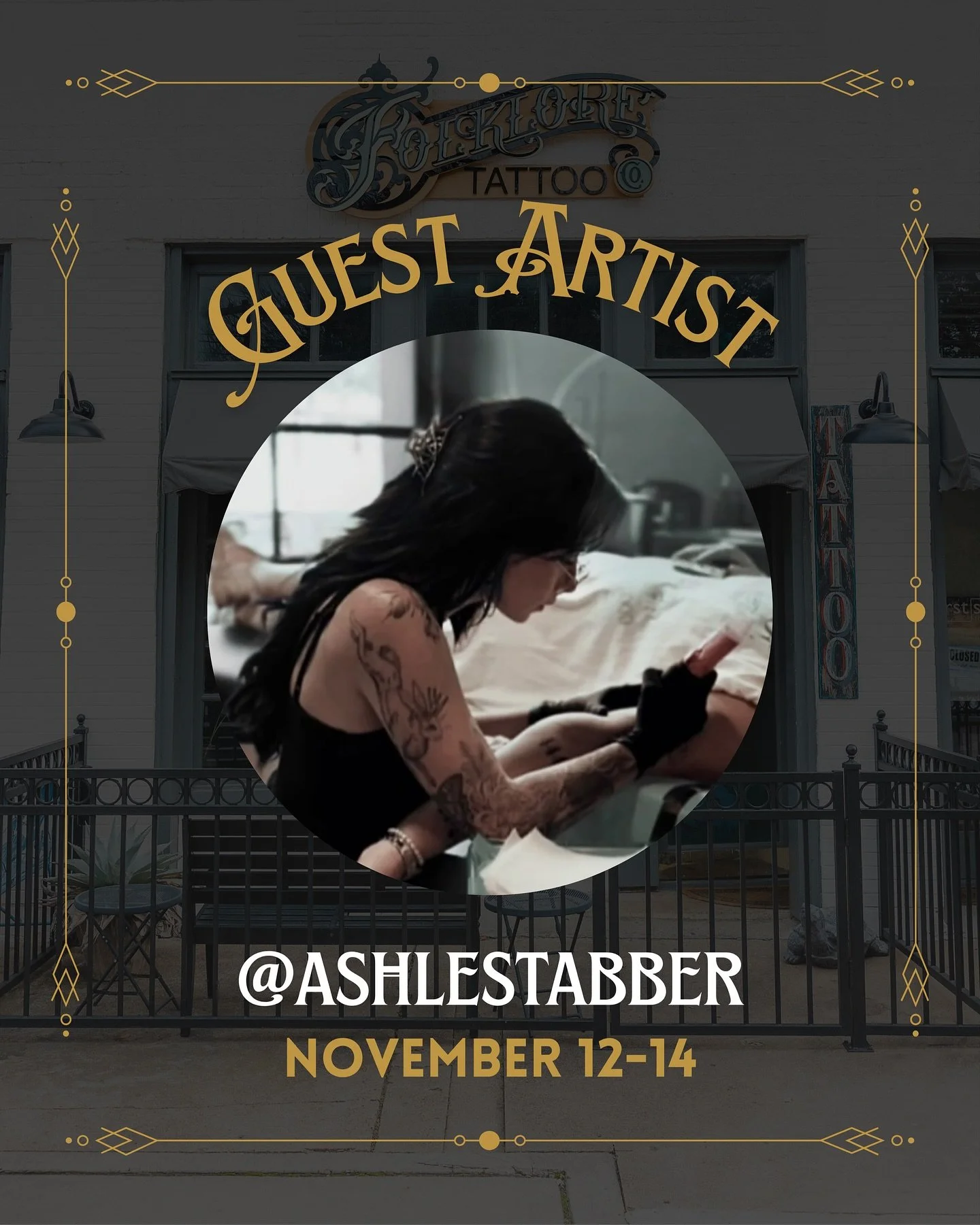 We are so excited to host @ashlestabber as a guest artist at Folklore Tattoo Co. in Dallas from November 12th - 14th. If you are interested in getting a tattoo, please message her directly through her profile. ✨
&bull;
#dallastattooartist #dallastatt