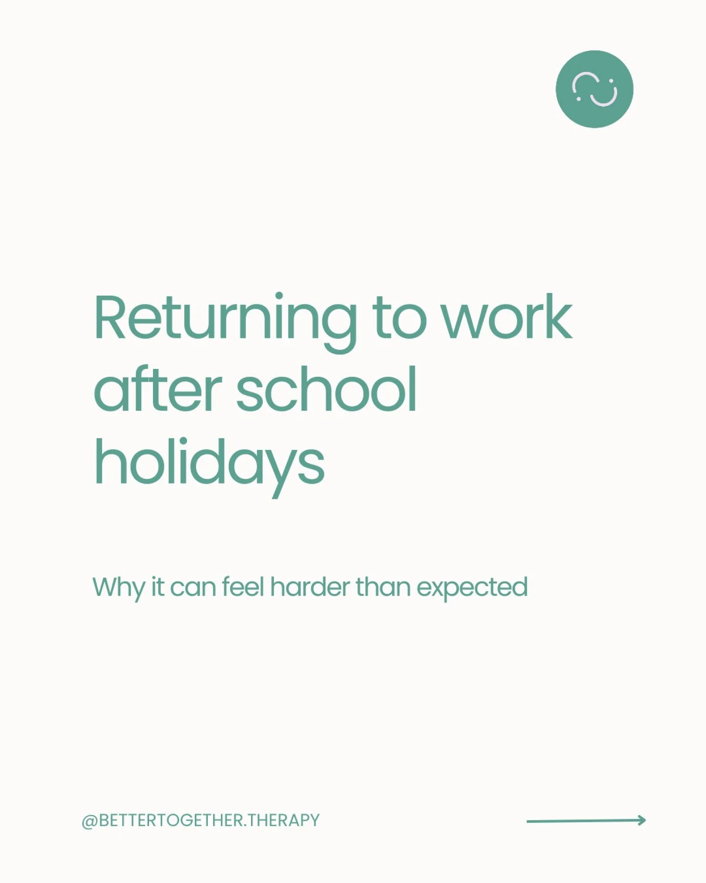 Returning to work after the school holidays often places a sudden increase in cognitive and emotional load on parents. Shifting from flexible, relational routines back to structured demands can temporarily reduce concentration, motivation, and emotio