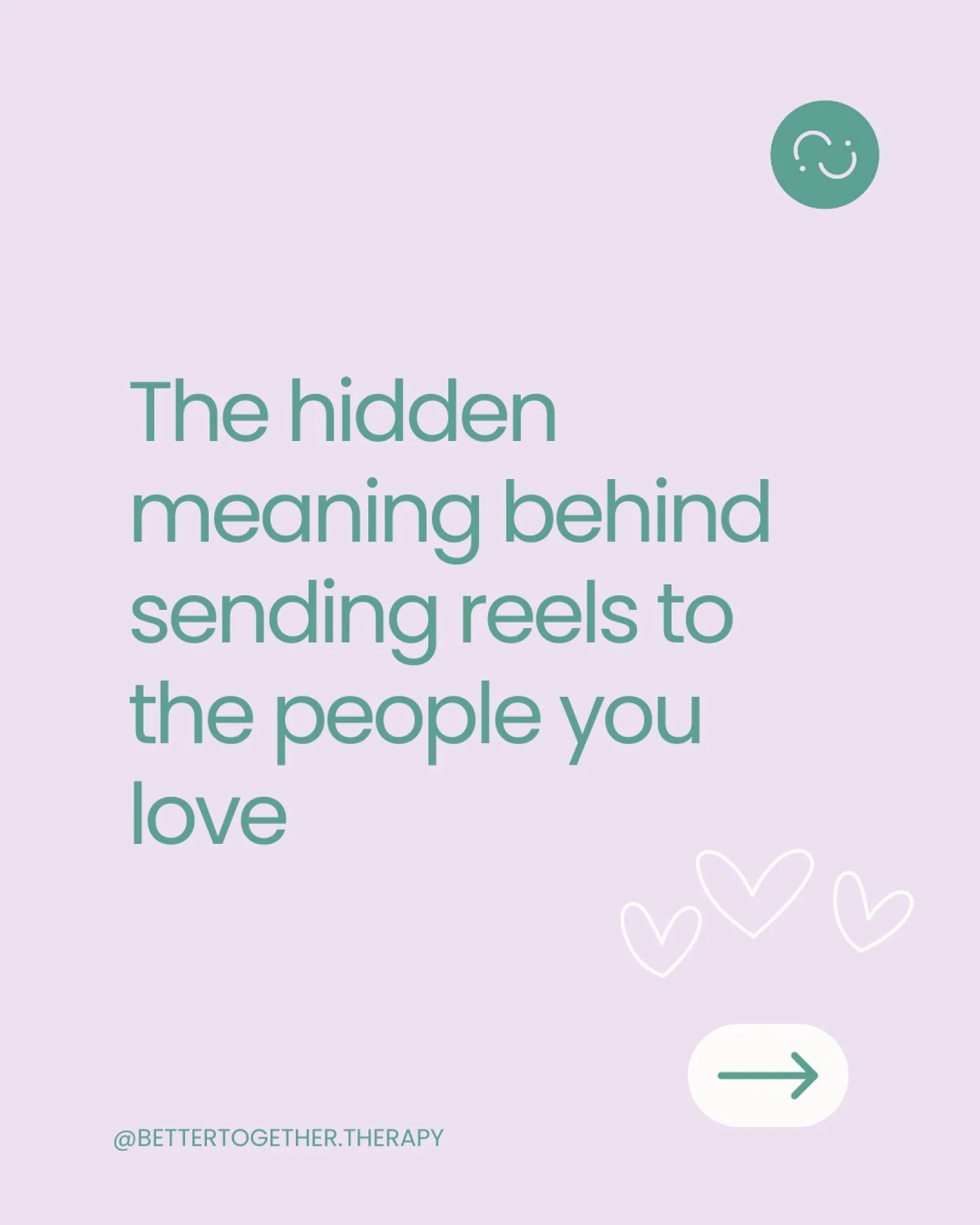 The hidden meaning behind sending reels to people you love.