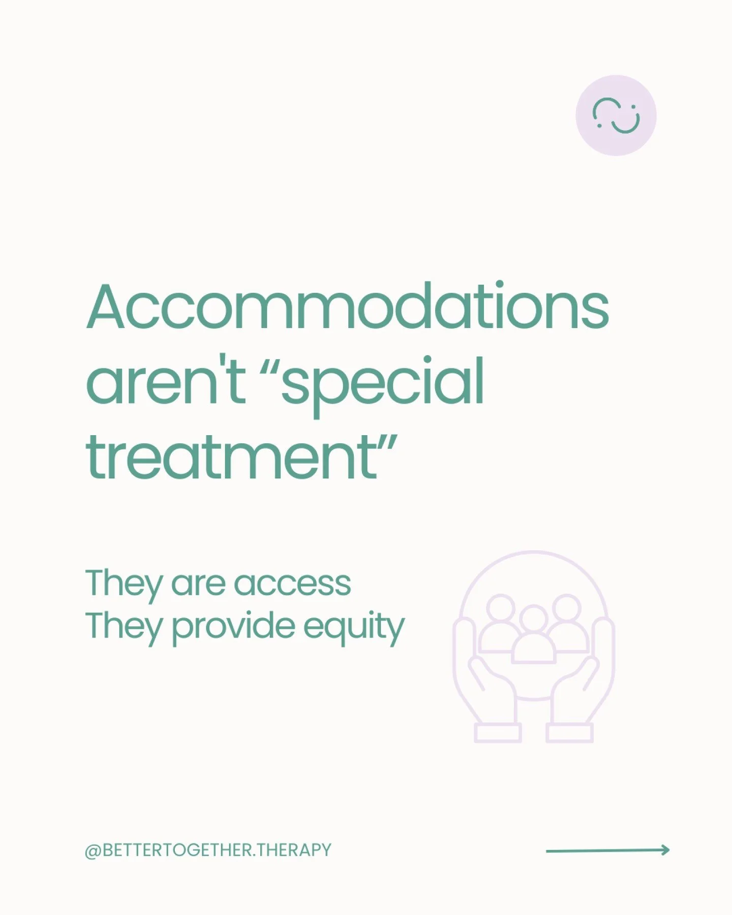 Accommodations aren't &ldquo;special treatment&rdquo;. They are access.