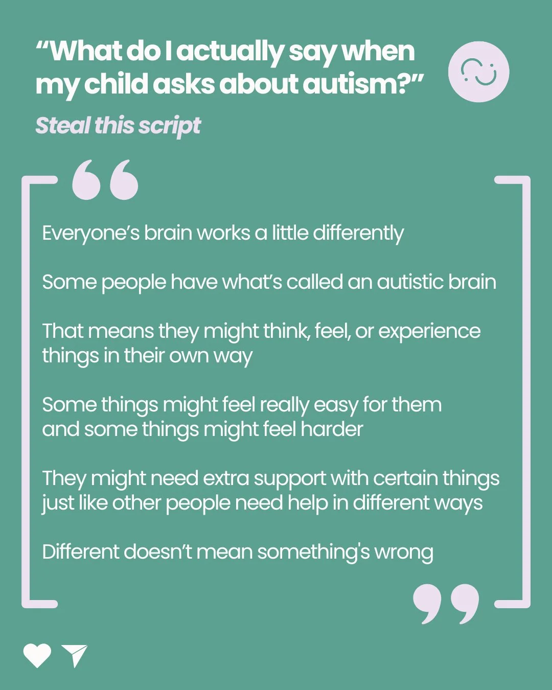 Kids don&rsquo;t need big explanations.
They need simple, honest ones they can understand. 

Whether you&rsquo;re explaining this to your autistic child, your child who has an autistic friend, or a sibling trying to make sense of differences, simple 