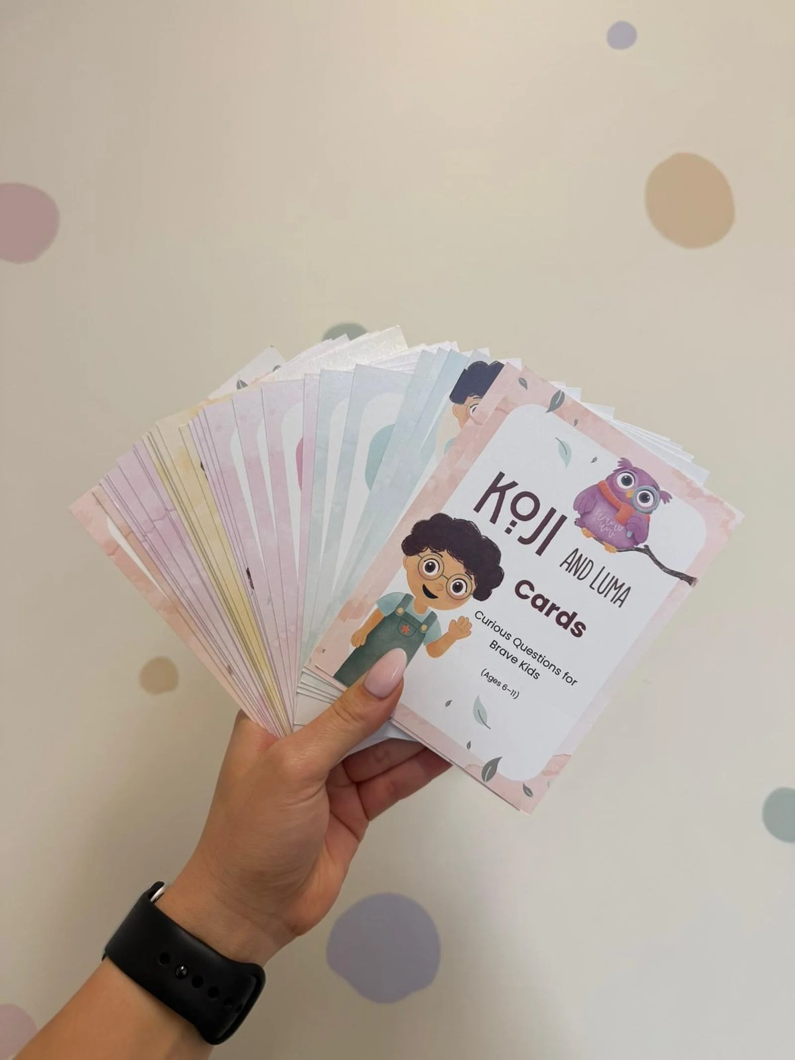 We received this beautiful deck of cards from @the_koji_collective and we are honestly so excited to start using them in sessions 

These conversation cards are thoughtfully designed to help children explore important topics like online safety, frien