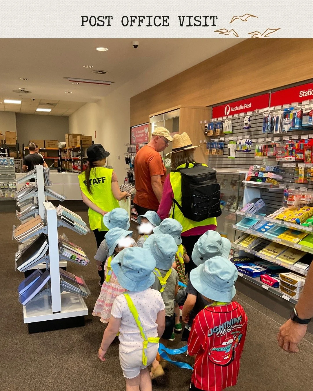 📮 Toddlers at the Post Office! 💌✨
Our toddler room had the sweetest little community adventure as we visited our local post office!

Over the past week, the children have been writing, drawing and creating their very own letters, learning all about