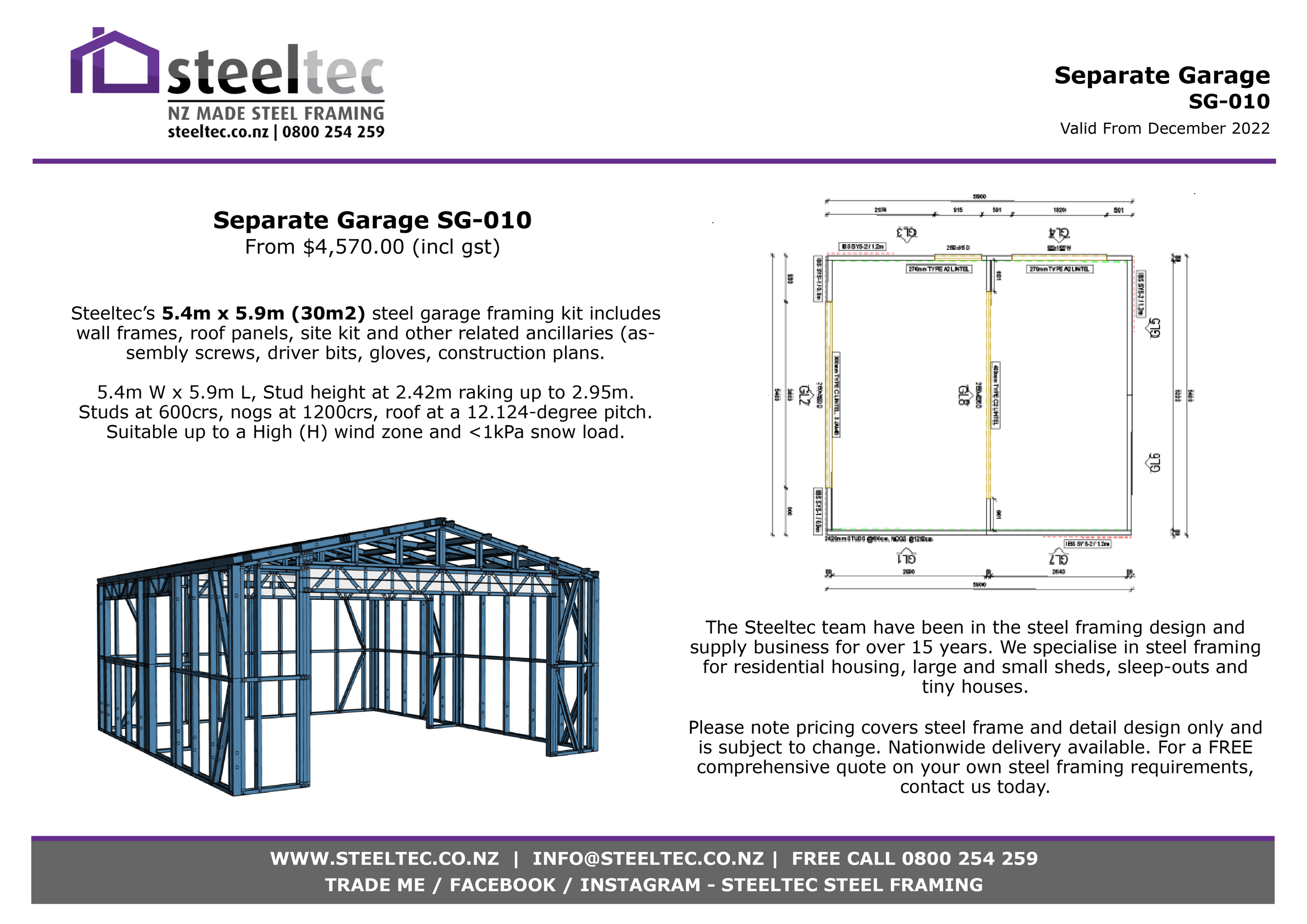 Steeltec Steel Framing New Zealand