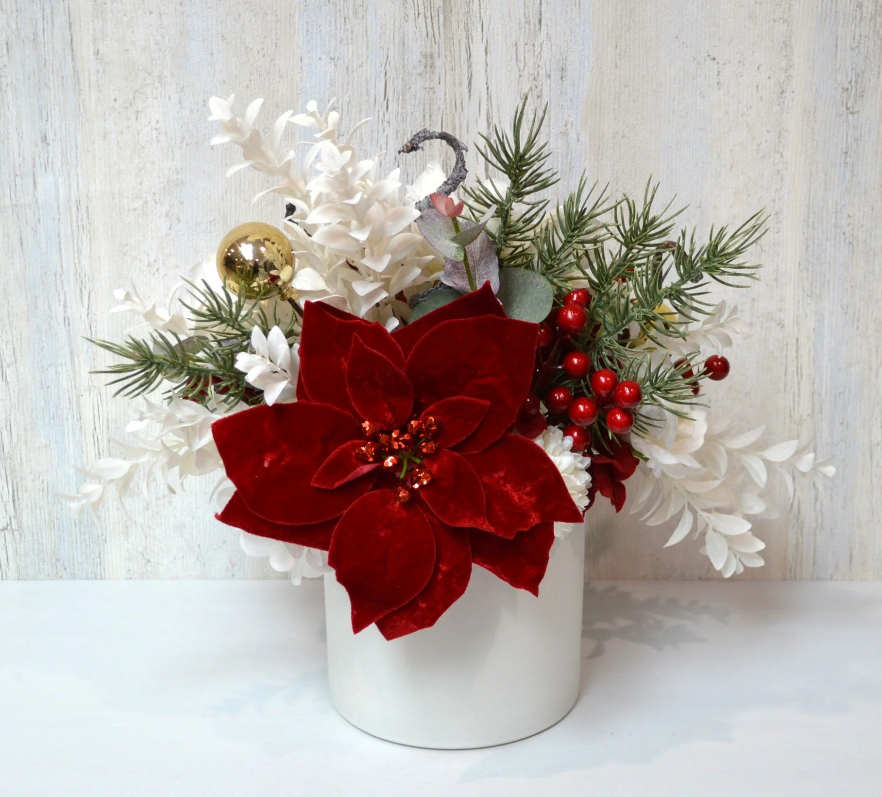 Christmas floral arrangement Back View.jpg