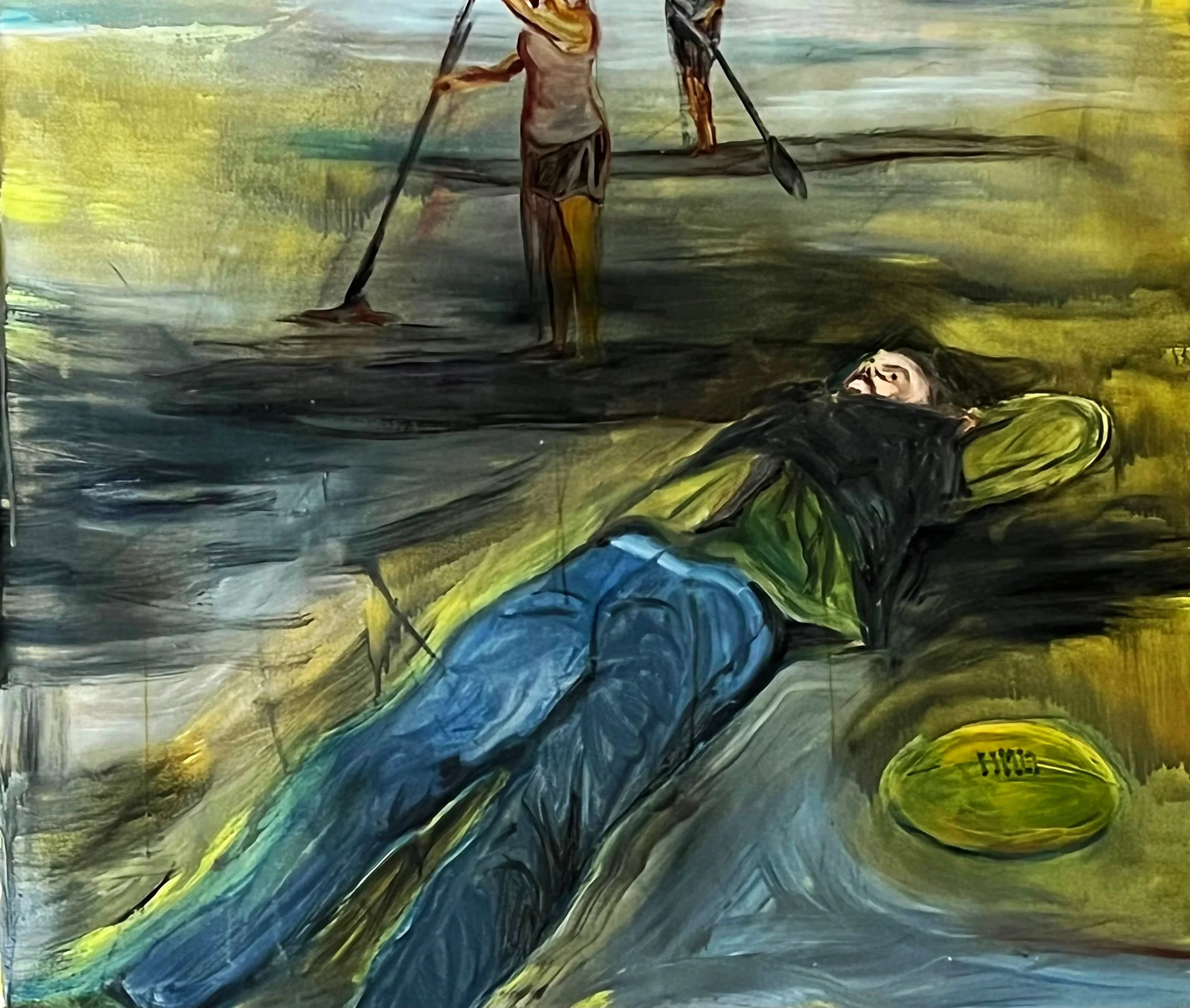 Stirring, 2022 Wollumbin Art Award Finalist Exhibition, Oil on Canvas, 85 x 100cm, SOLD