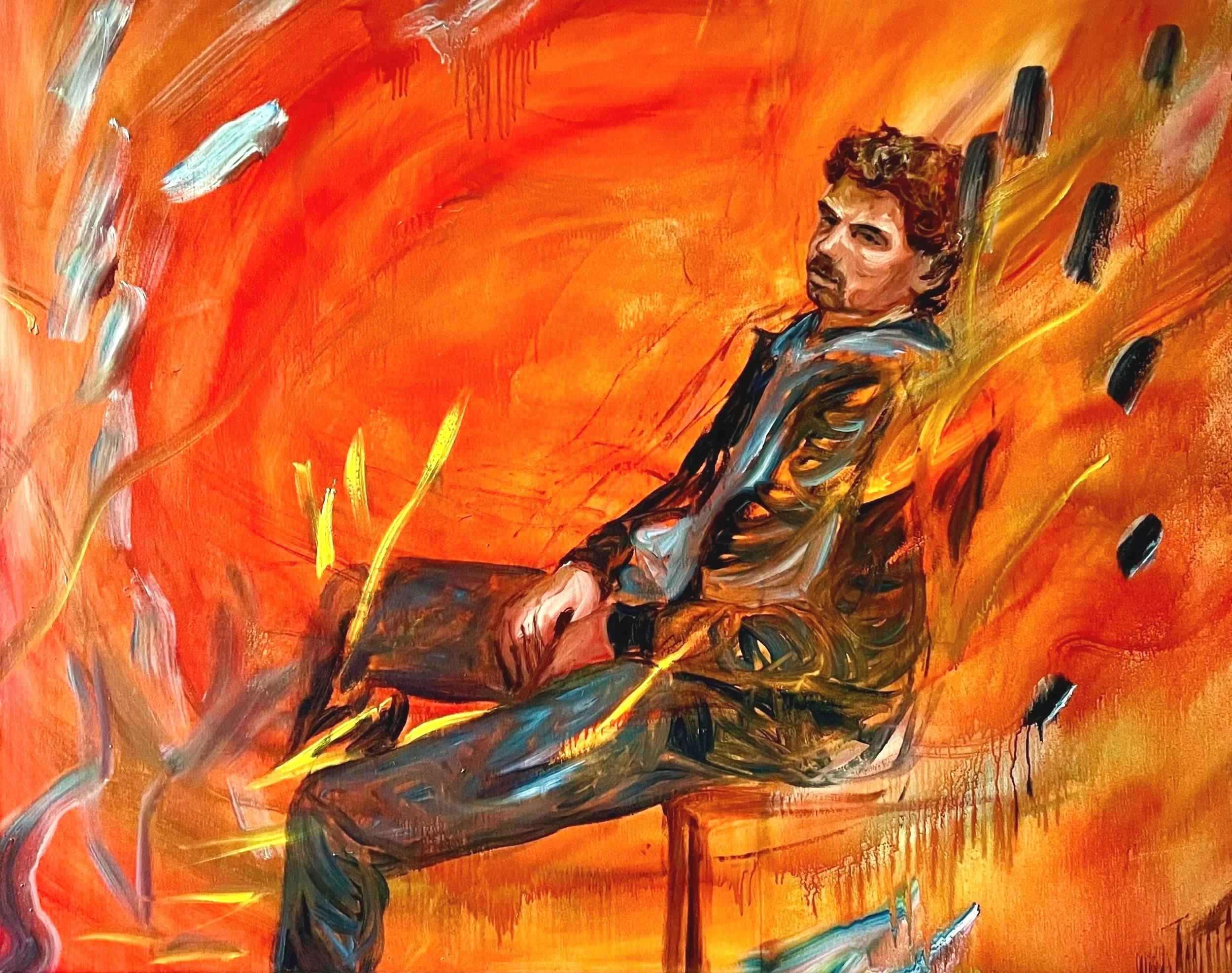 Bush Poet; 2020, Oil on Canvas, SOLD
