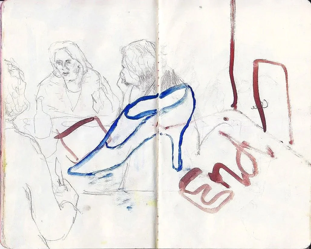End; 2015, Watercolour and pencil on paper