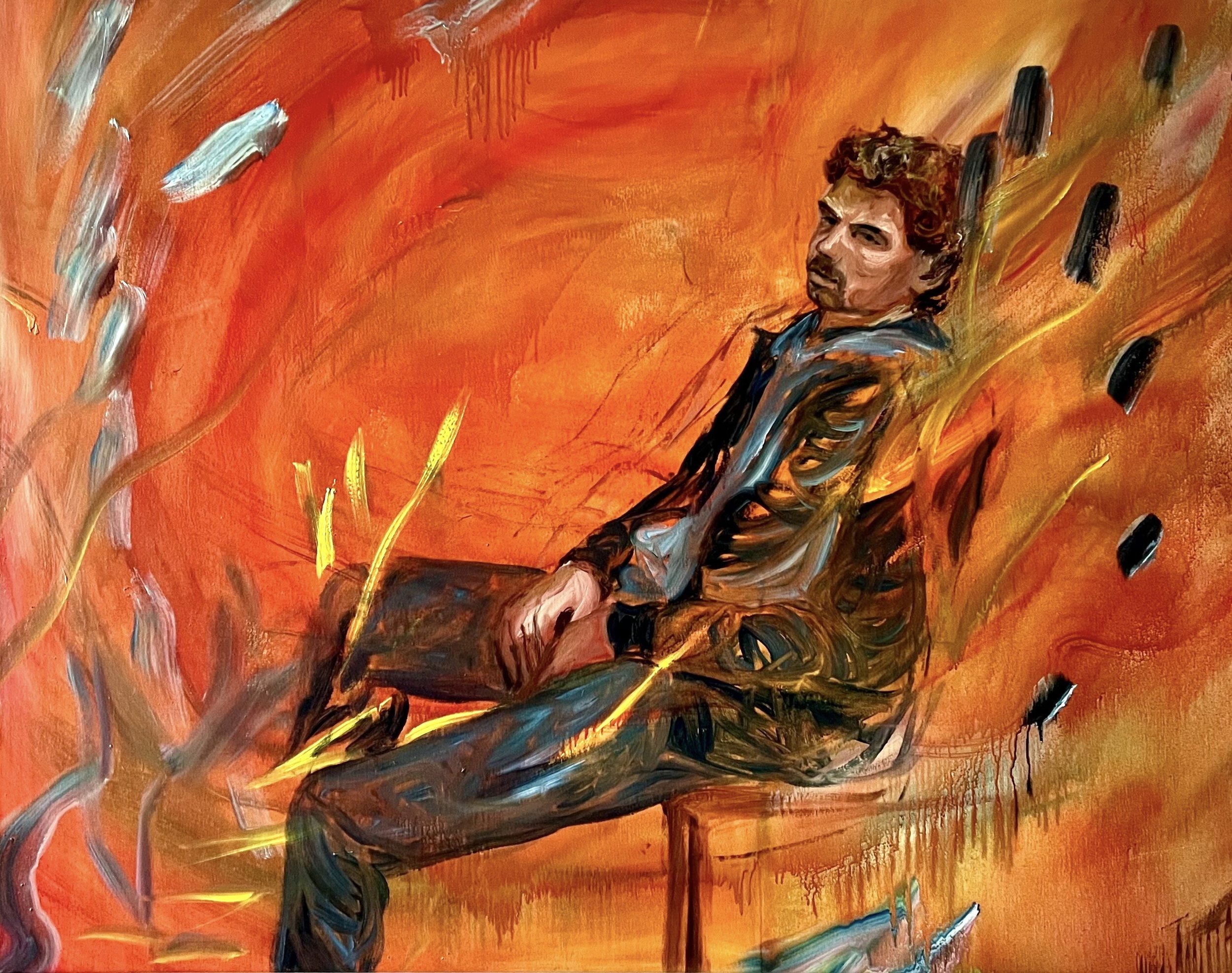 Bush Poet; 2020, Oil on Canvas, SOLD