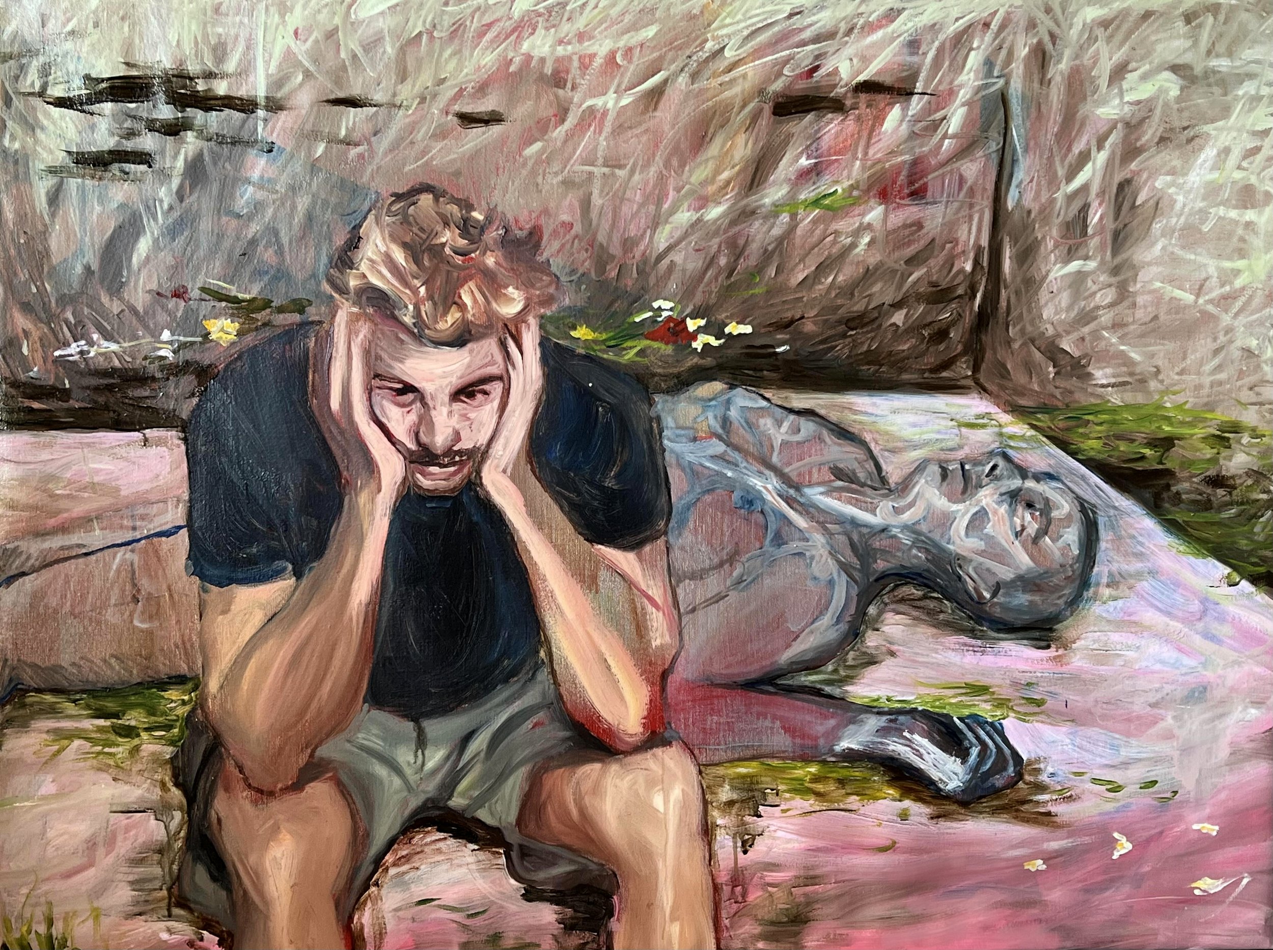 Dorian's Idiocy (in Footscray); 2022, Oil on canvas, 92 x 122cm