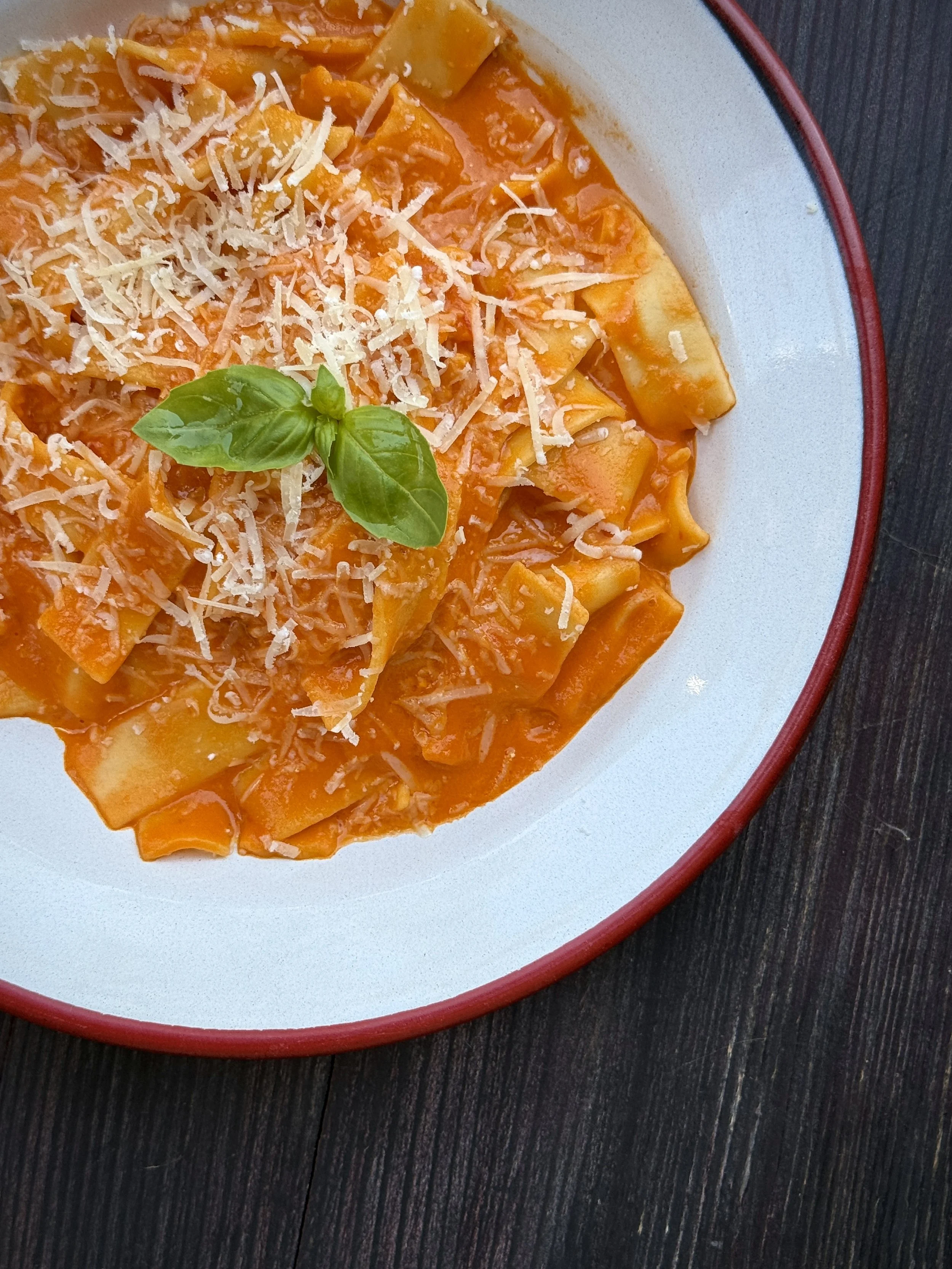 Roasted Peppers Creamy Pasta