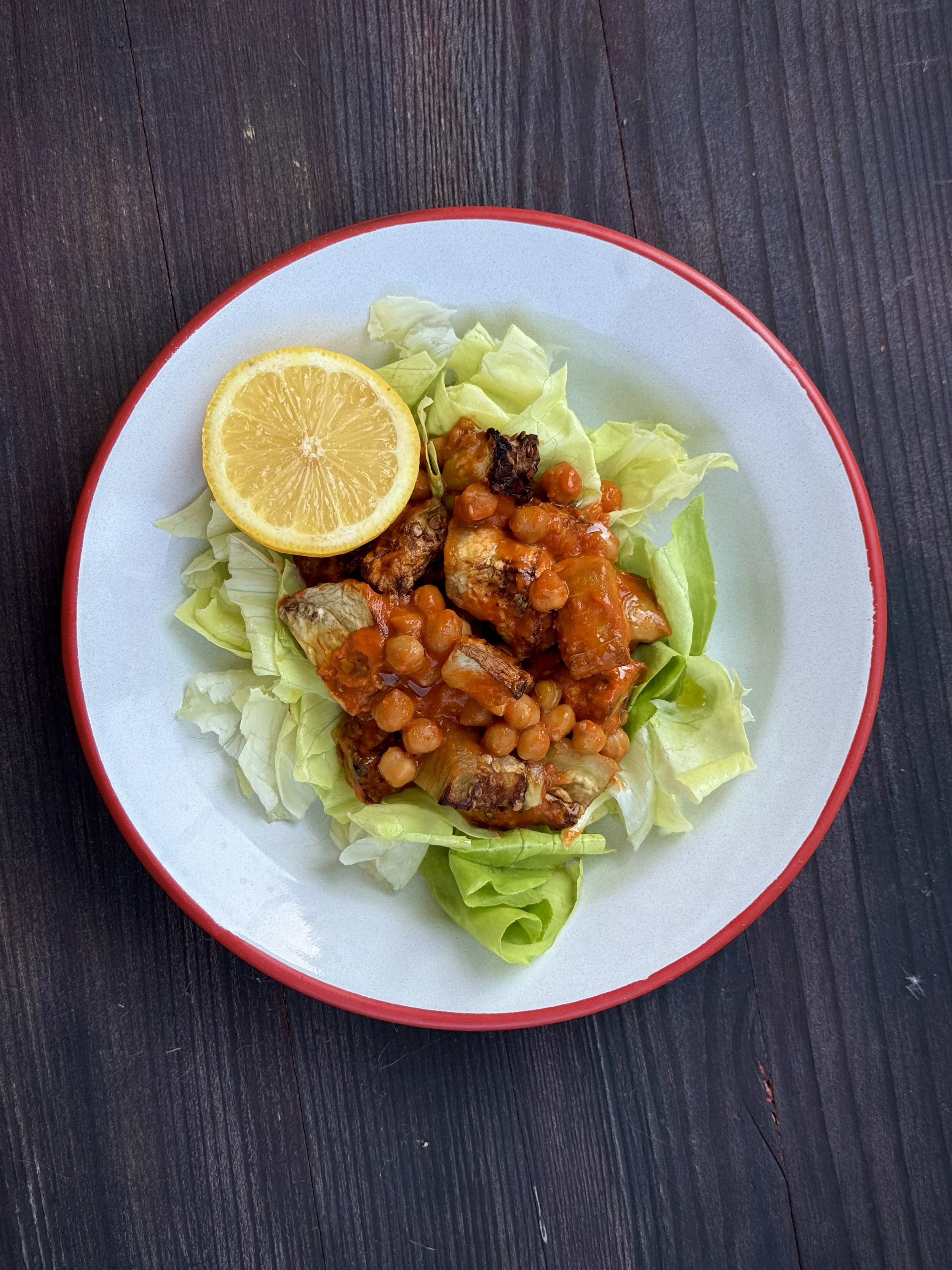 Roasted Eggplants And Chickpeas Salad