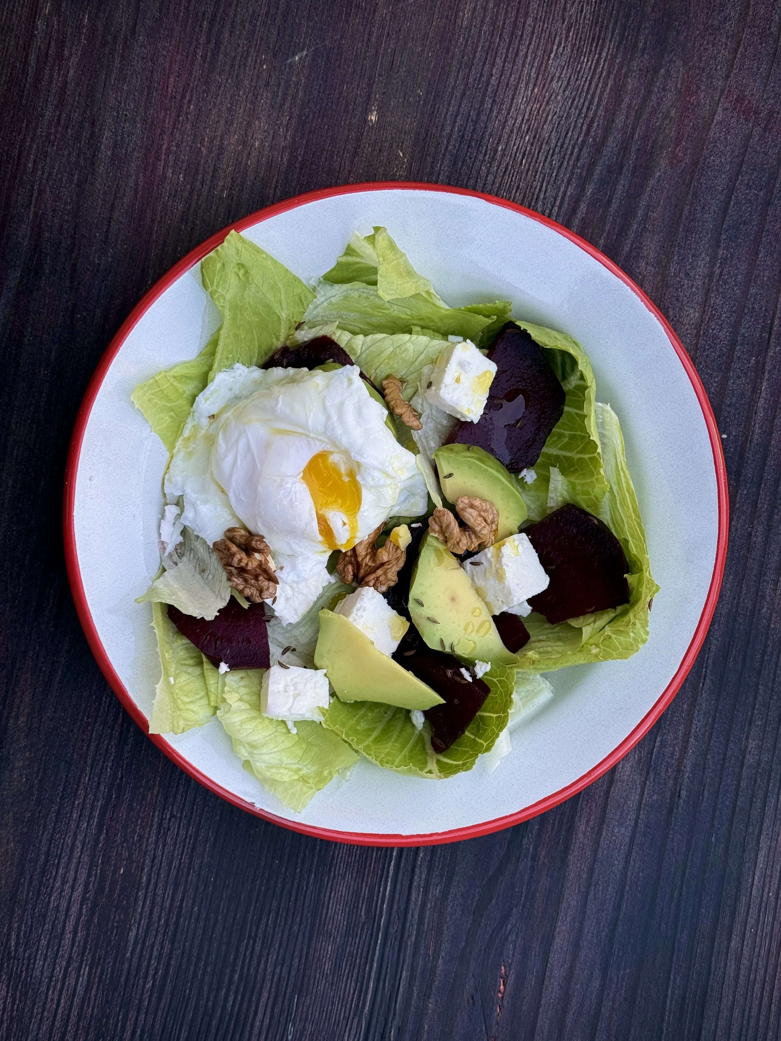 Roasted Beets Salad With Feta And Walnuts