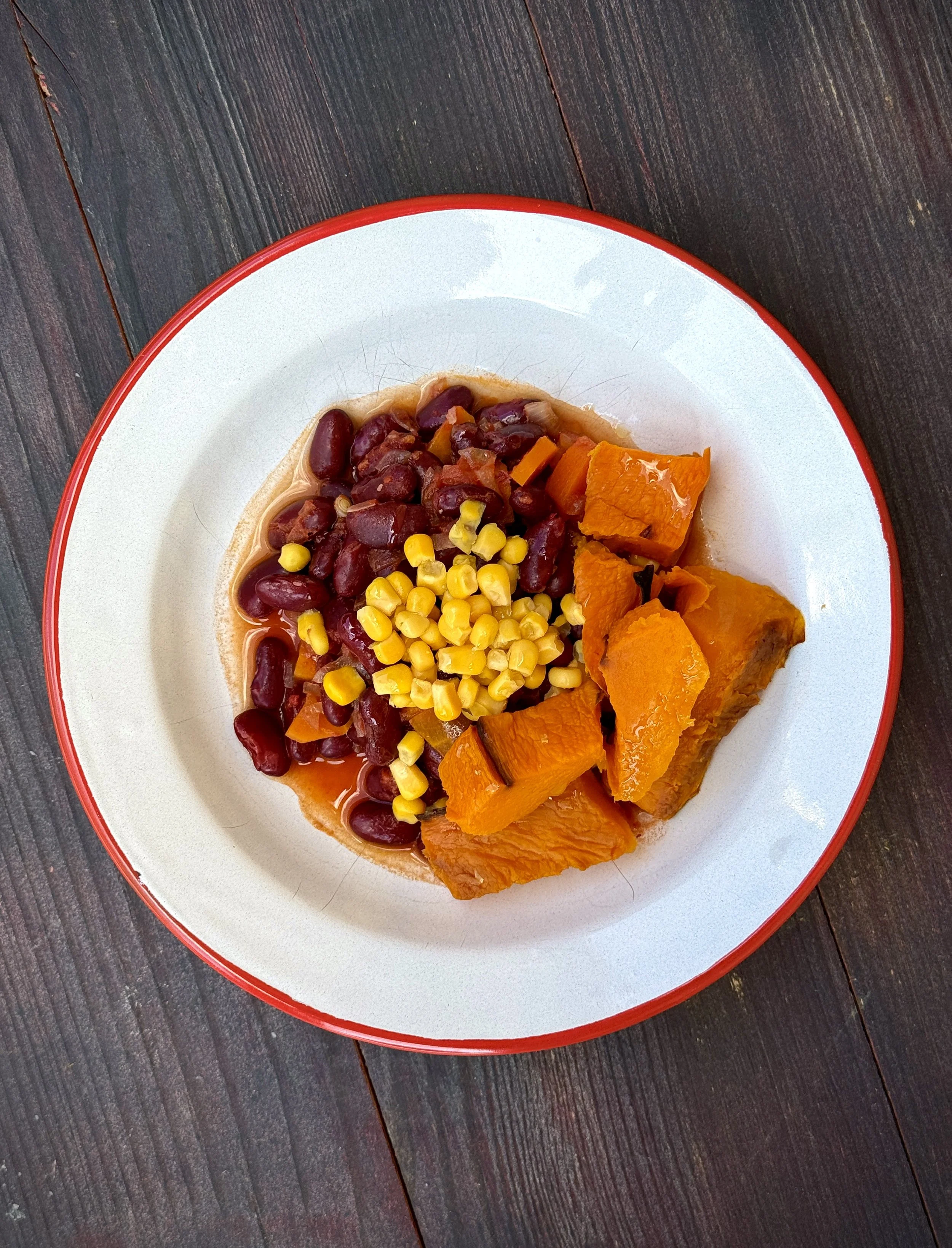 “Three sisters” warm salad
