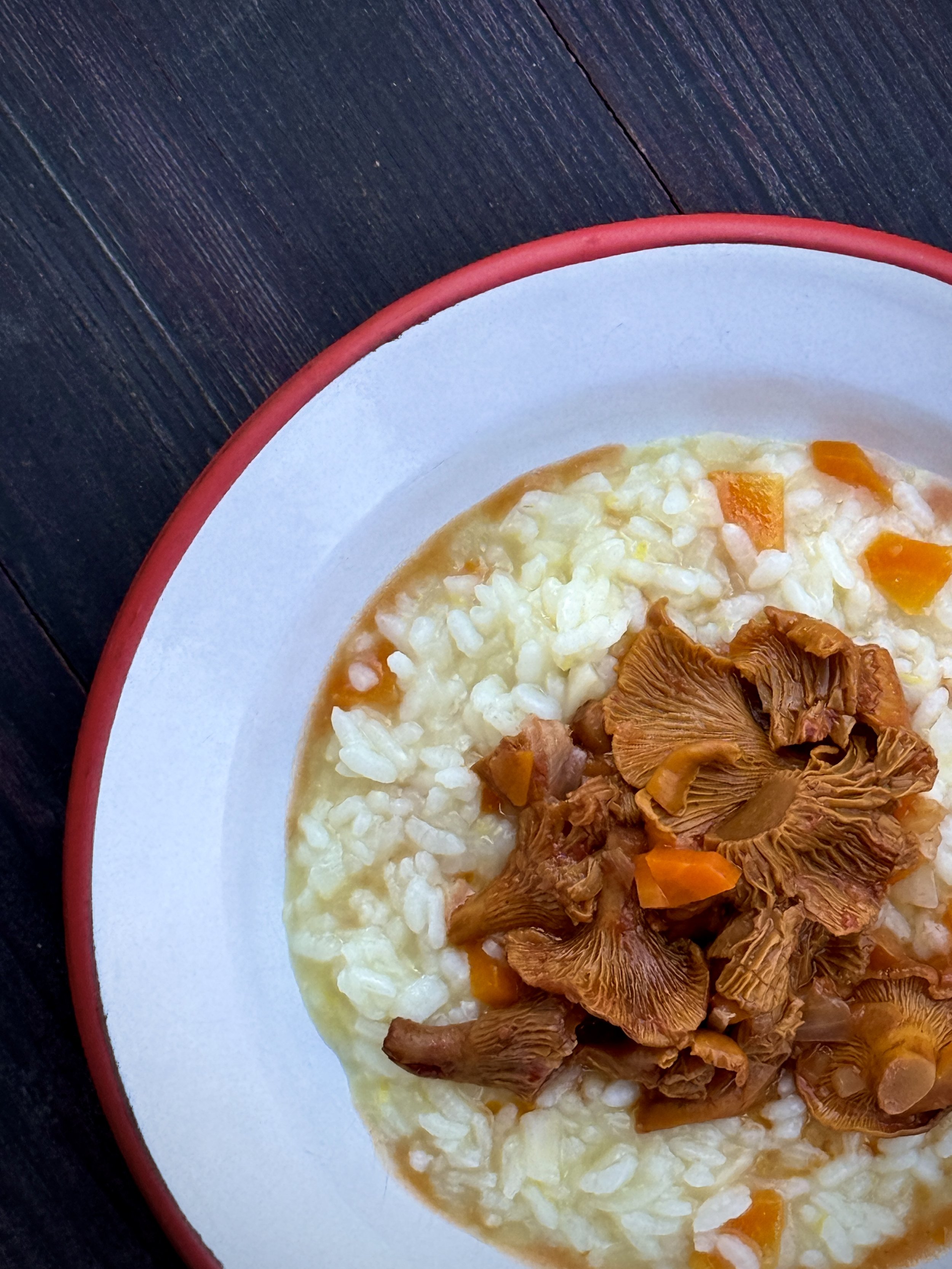 Chanterelle Mushrooms Risotto