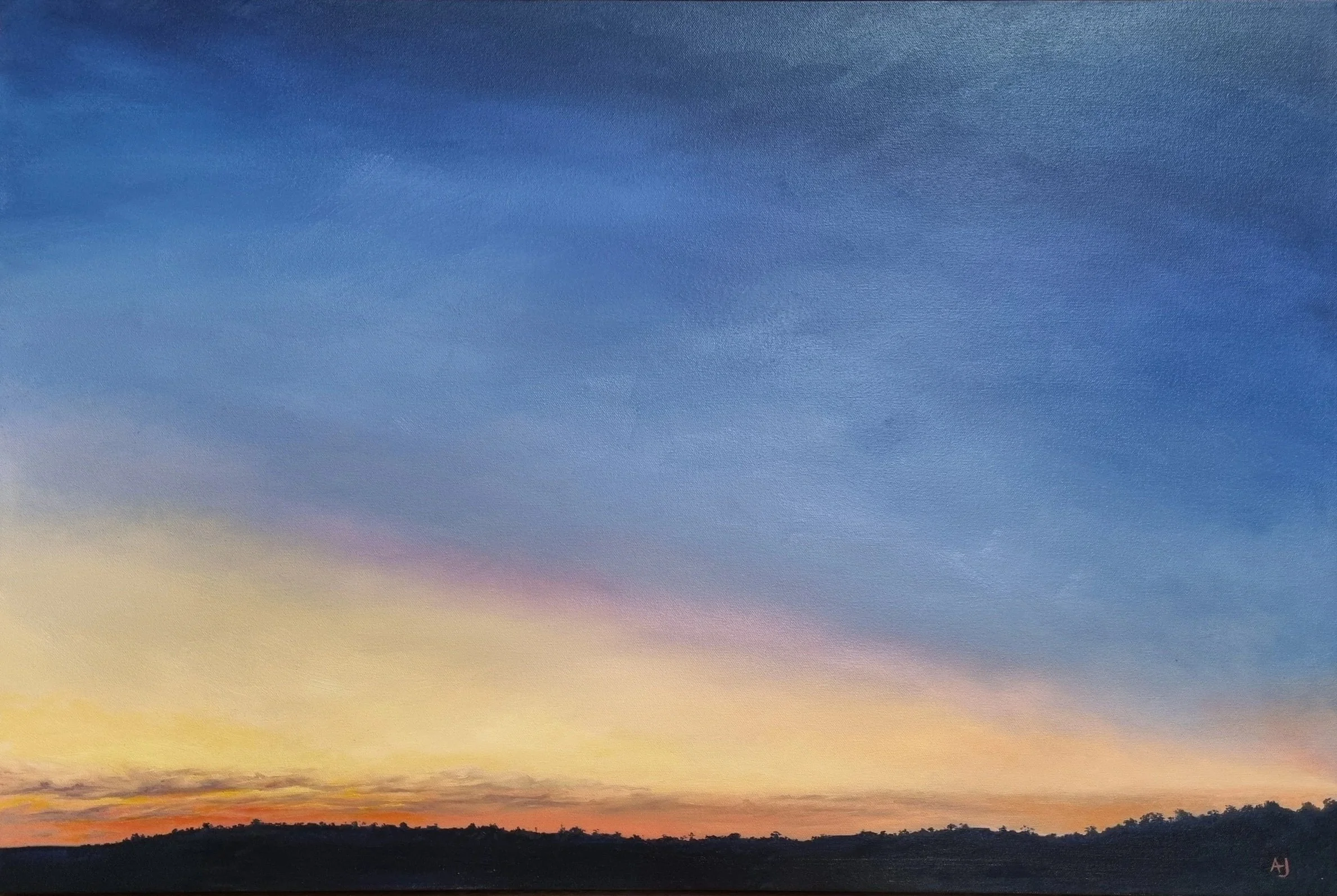 Goodnight Gawler, 50cm x 75cm, Oil on Canvas, Finalist Gawler Art Award 2024