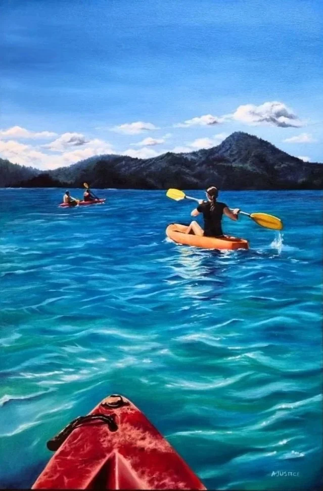 Exhale (A Perfect Day) 75cm x 50cm, Oil on Canvas