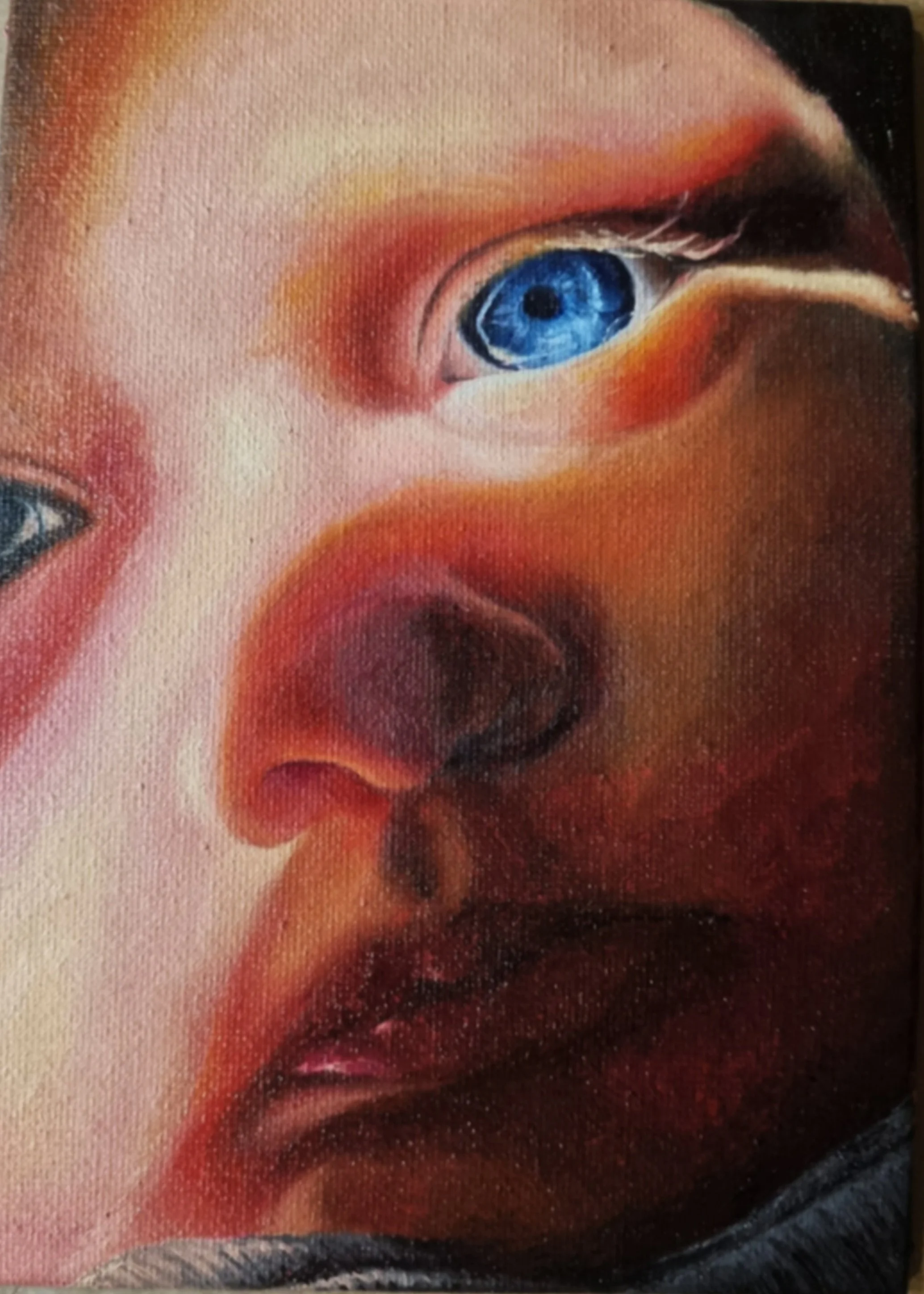 Halo, 13cm x 18cm, Oil on Canvas Board