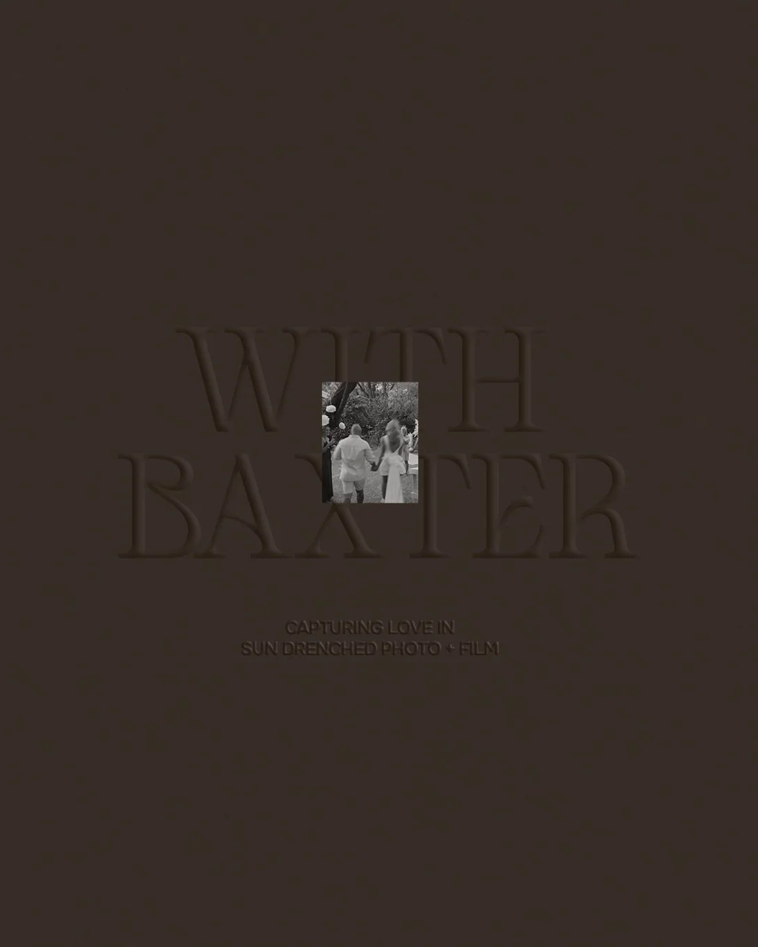 Brand details for With Baxter Weddings 🤍

This project called for two sub-brands, one for weddings and one for the studio. The goal was to make them feel like siblings, sharing the same DNA but with their own distinct personalities.

For With Baxter