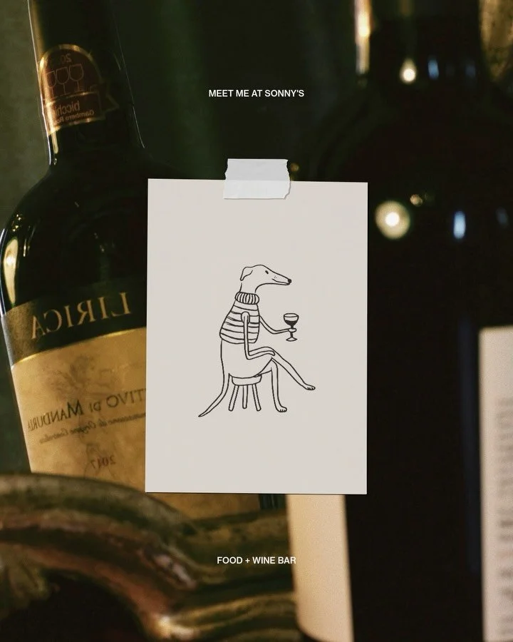 brand illustrations from the archives for @sonnys_mthawthorn 🫶🏼

&mdash;

#brandillustration #barillustration #greyhounds #greyhoundillustration