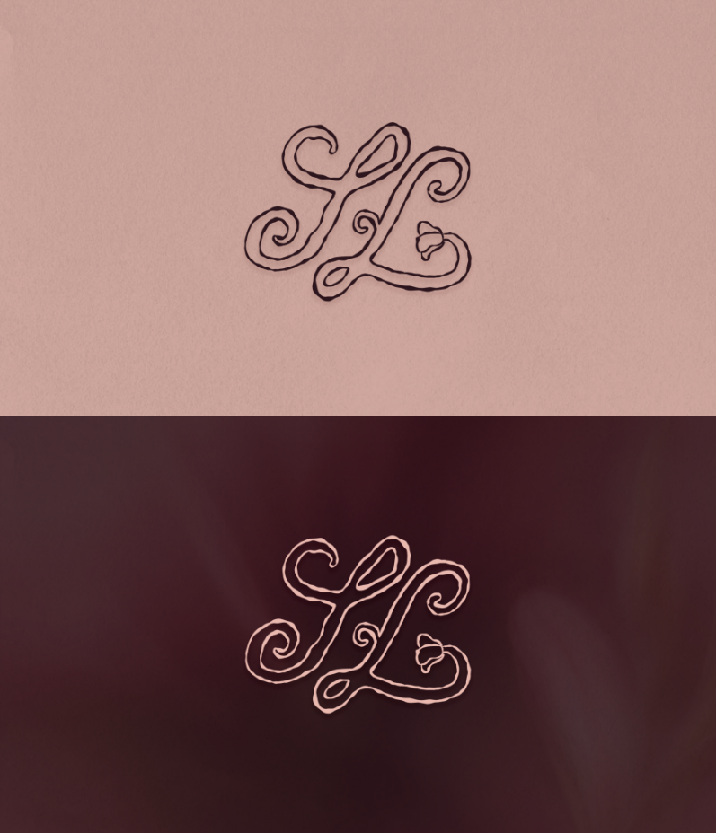 Hand-lettered logo for floral business