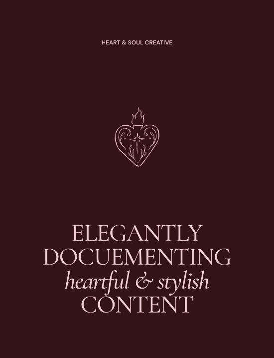 romantic and vintage brand suite design