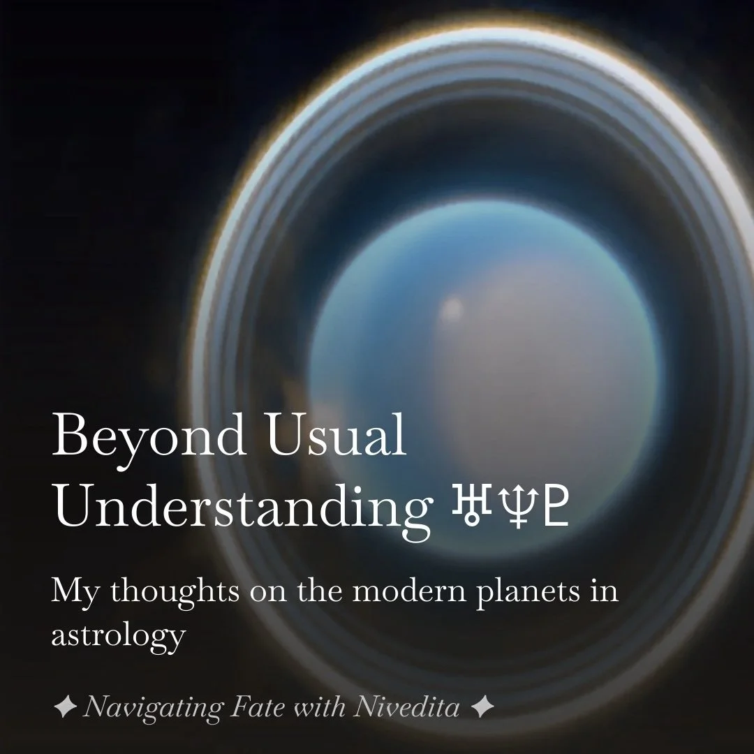 Beyond Usual Understanding ♅♆♇