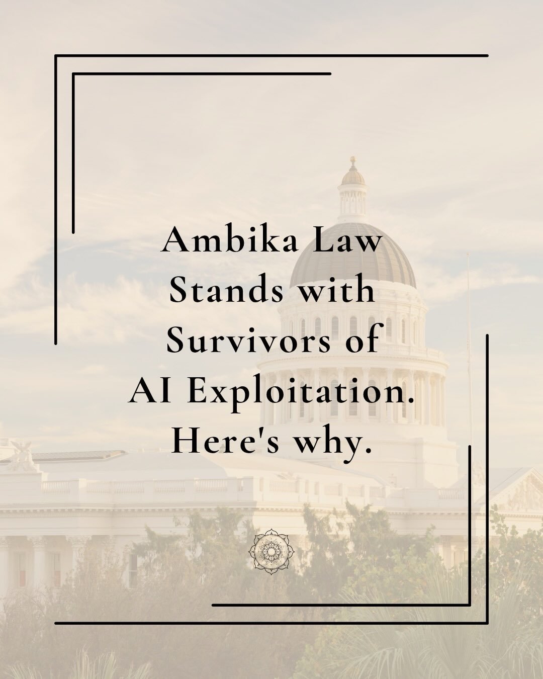 This week, Ambika Law is heading to Sacramento.

We&rsquo;re standing behind SB 1111, a bill backed by @parishilton&rsquo;s @11.11media that finally gives victims of AI-generated deepfakes a clear path to justice.

This issue isn&rsquo;t abstract for