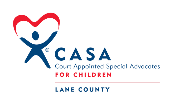 Attorney Amanda Simmons of Ambika Law, PC presents a training session for CASA of Lane County