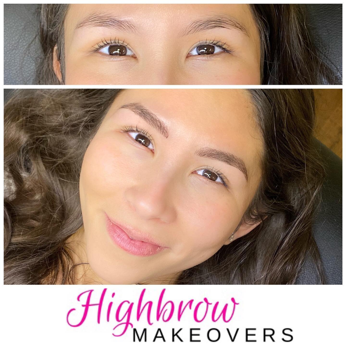 Microblading goals!  Natural , not over done. I love my job! Book your Microblading at highbrowmakeovers.com