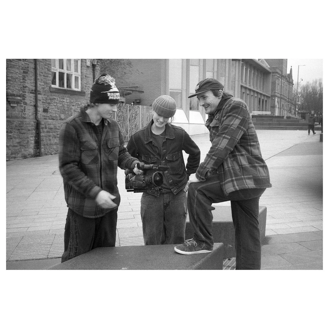 More Sneinton life. Olympus XA2 &amp; Ilford Delta 400.⁣
⁣
Processed in Sneinton at @lensfayre. 💙⁣
⁣
#filmaintdead #olympusxa2 #nottinghamskateboarding @skatenottingham
