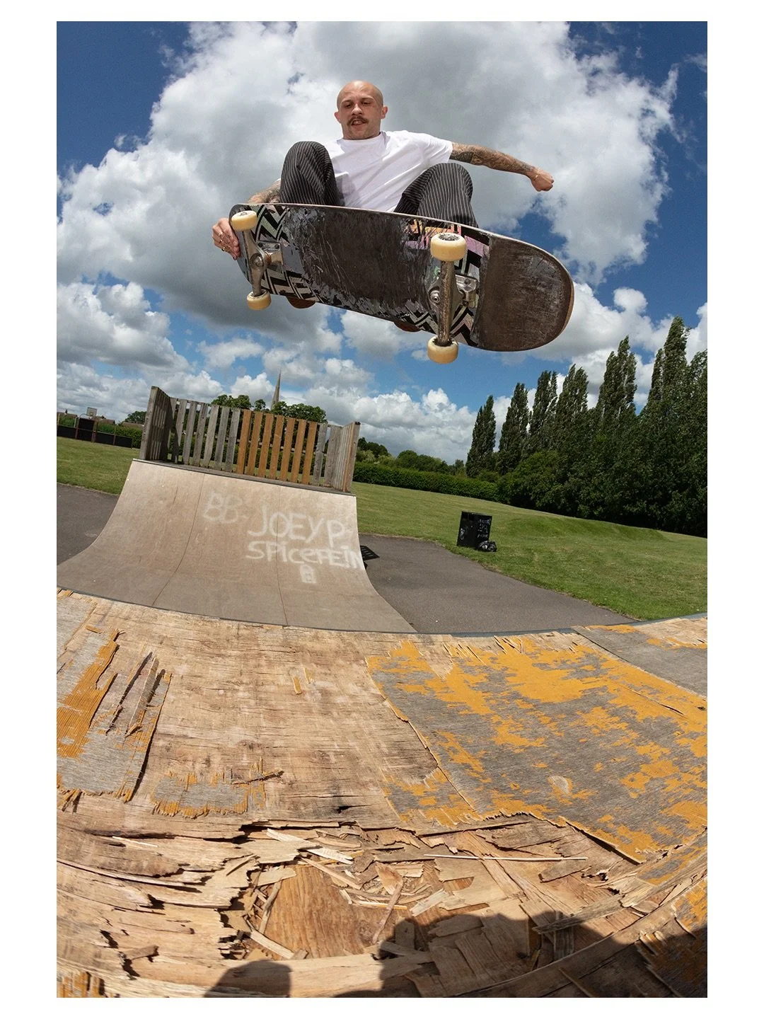 Some recent work bits and Notts skatepark missions!⁣
⁣
The @bottesfordskatepark mini-ramp in the first shot was recently the victim of arson, and the remaining wooden ramps have been removed. To chuck a few quid into their fundraising campaign for a 