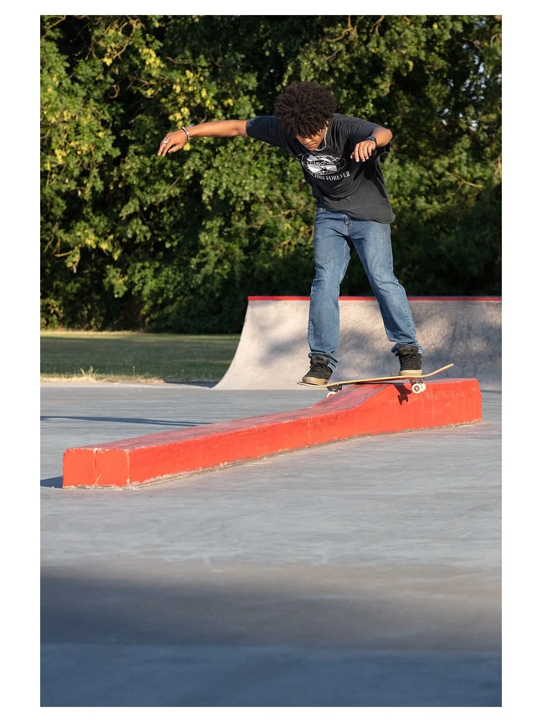 Some Colwick shots from this summer, following the lengthy planning &amp; construction project that culminated in a new concrete quarter and a flatbar at the Joshua Dale skatepark. ⁣
⁣
@scarce____xx designed a rad @skatenottingham x @betongpark_ltd t