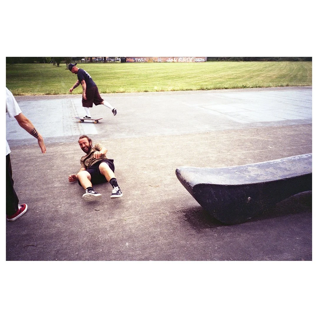 More moments from the new quarter build at Colwick&rsquo;s Joshua Dale skatepark this summer. Such a rad project with @betongpark_ltd &amp; Gedling Borough Council that made a great summer spot. ⁣
⁣
@lensfayre #filmaintdead #olympusxa2 #nottinghamska