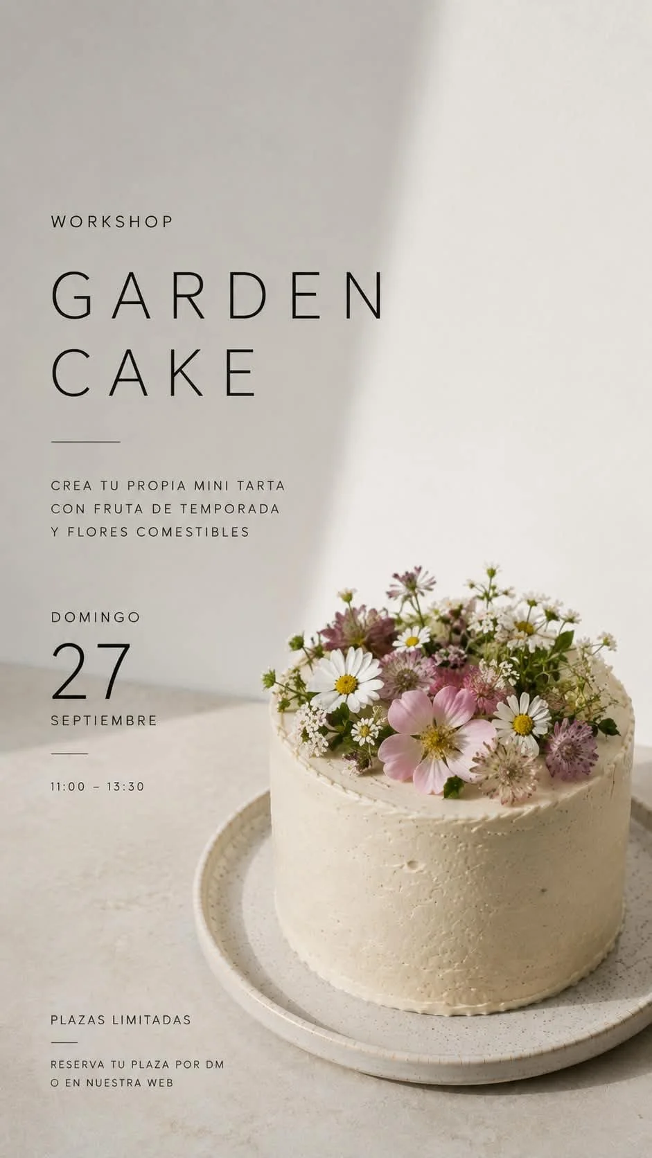 TALLER GARDEN CAKE