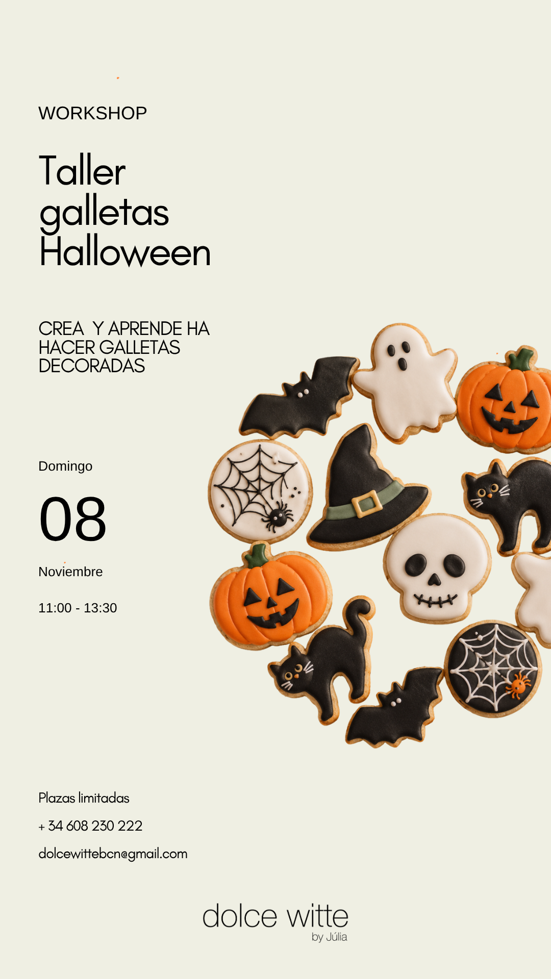 TALLER GALLETAS HALLOWEEN 08/11