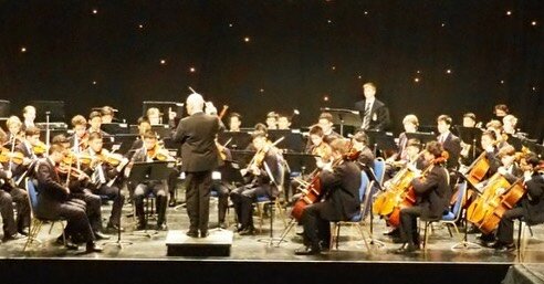 The Melbourne Grammar Symphony Orchestra perform at prestigious London venues, including the Royal Festival Hall Southbank during their 2018 concert tour to England and Scotland.