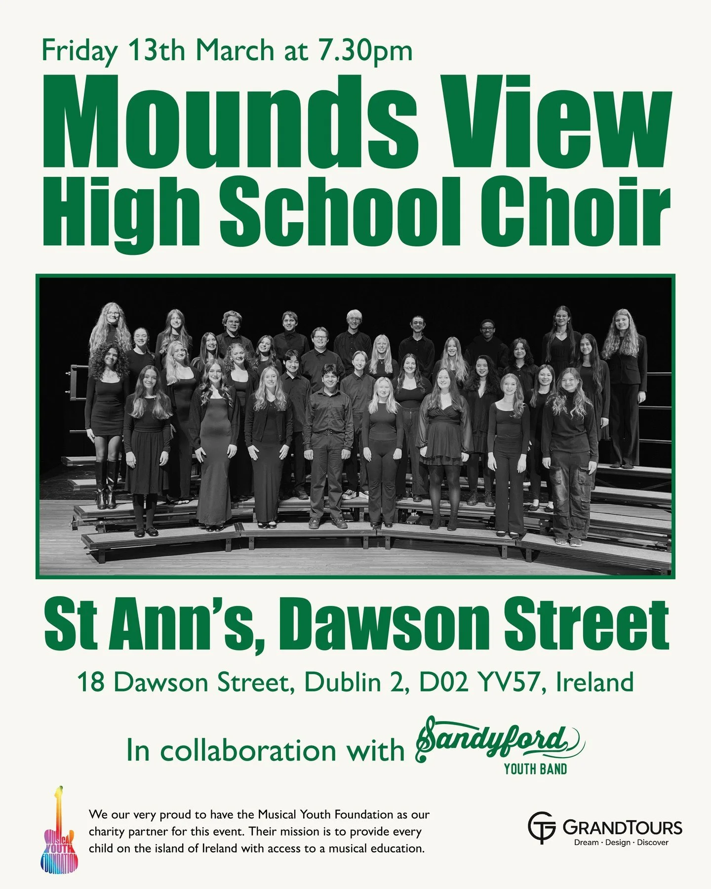 We are delighted to be welcoming the @moundsviewchoir from Minnesota to Ireland for their March 2026 tour 🇮🇪✨

Directed by Sarah Kitzman, who's dedicated to nurturing students&rsquo; skills and fostering a lifelong passion for music.

They&rsquo;ll