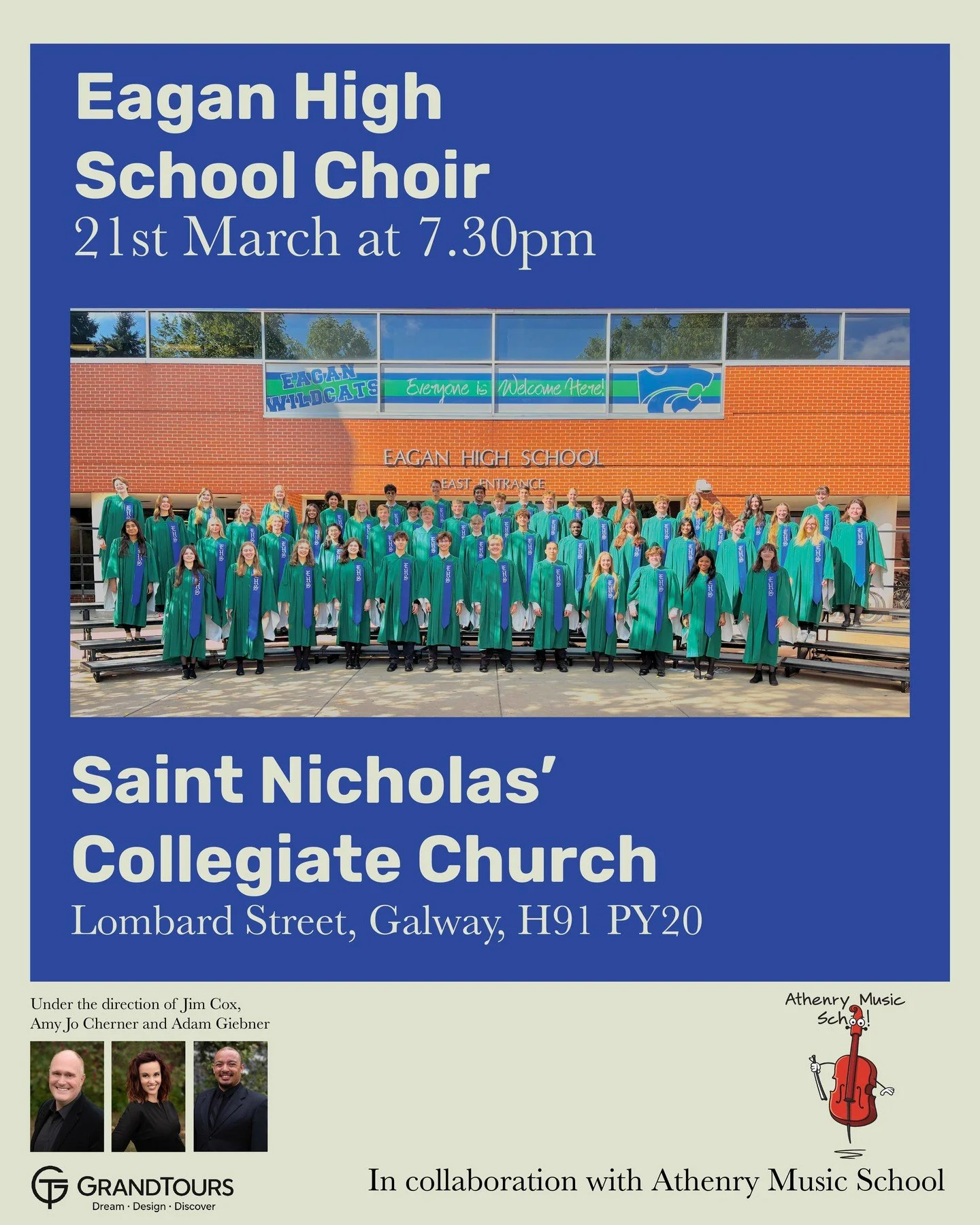 This March @eaganhs_choir will be touring Ireland for their 2026 tour 🇮🇪✨

Under the direction of Jim Cox, Amy Jo Cherner and Adam Giebner, this outstanding ensemble is made up of dedicated students in grades 10&ndash;12, representing four curricul
