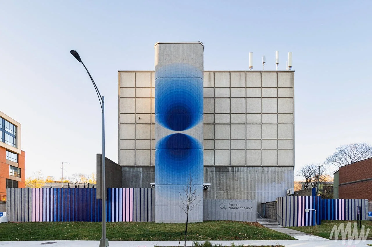 A mural by Cyndie Belhumeur in Montreal