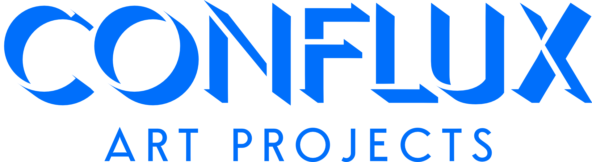 Conflux art projects blue logo