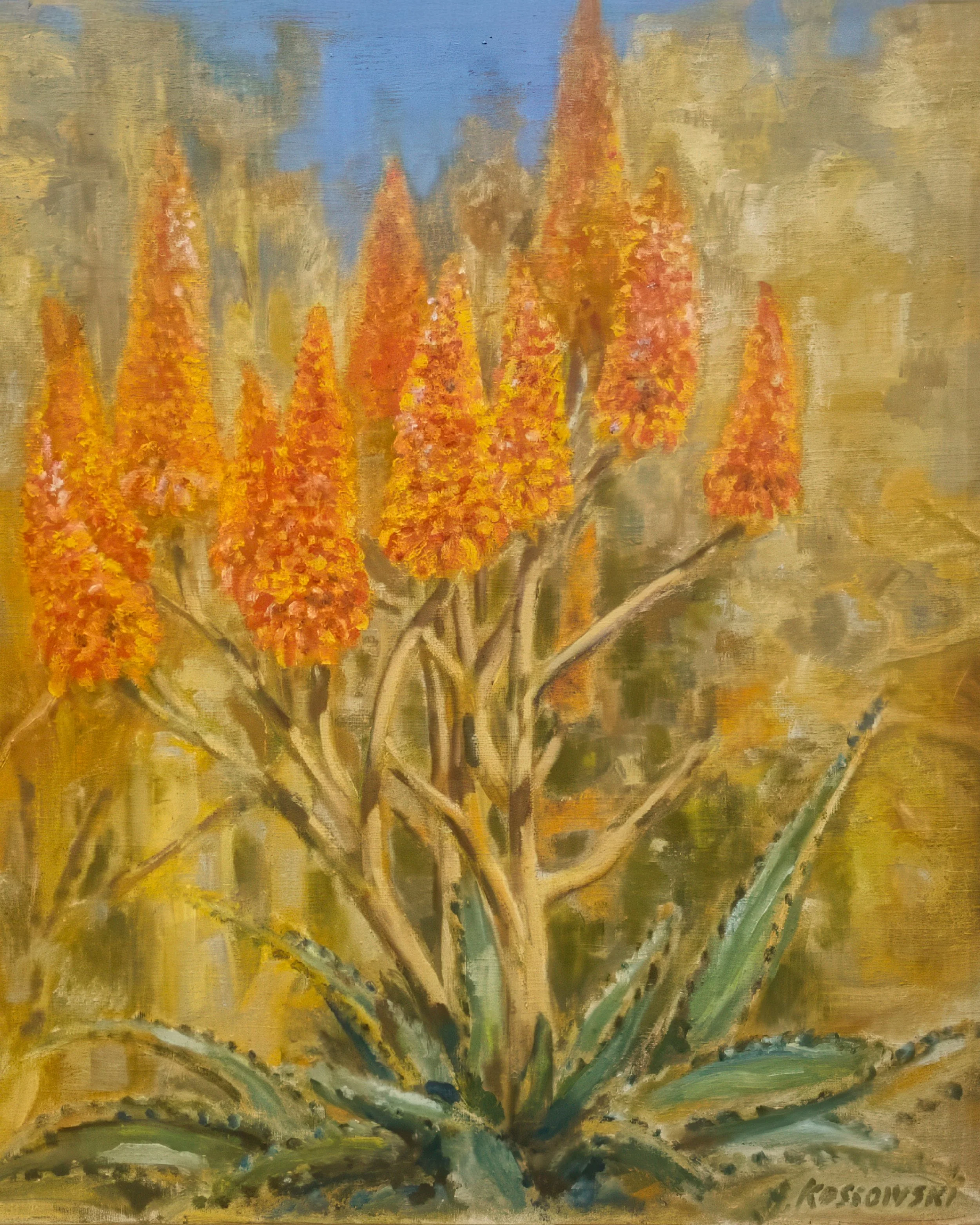 APK - Website - Andres Kossowski - Painting Aloe Kirstenbosch South Africa