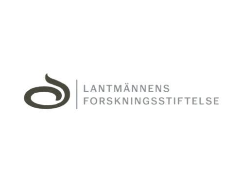 Logo of Lantmännen Research Foundation with a stylized abstract symbol and the organization name in gray text.