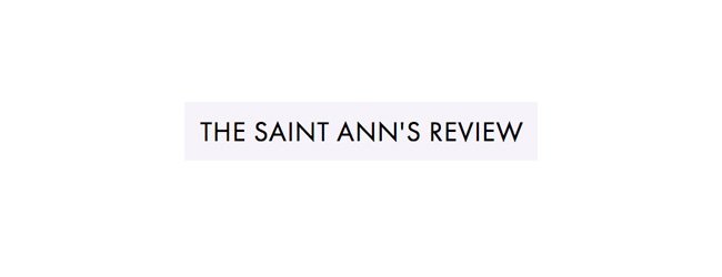 The Saint Ann’s Review published Donna Baier Stein’s story, “The Sweet Perfume of Somewhere Else” Fall 2015 issue