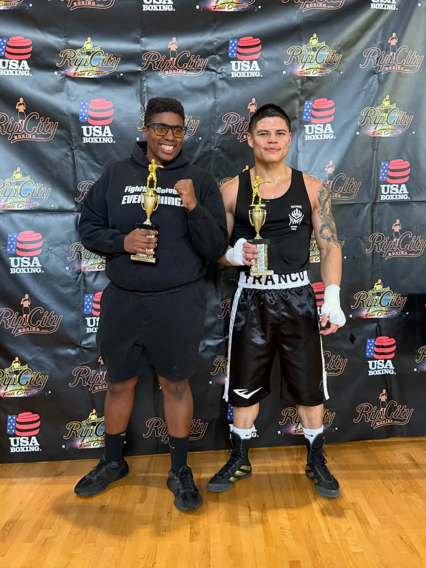We went 3-0 in 3 really tough, action packed fights this weekend. @mcconnells_boxing_academy showed up and took care of business. @ripcityboxing put on a great show. Thanks to everyone who participated and supported. @coachjenomiboxing