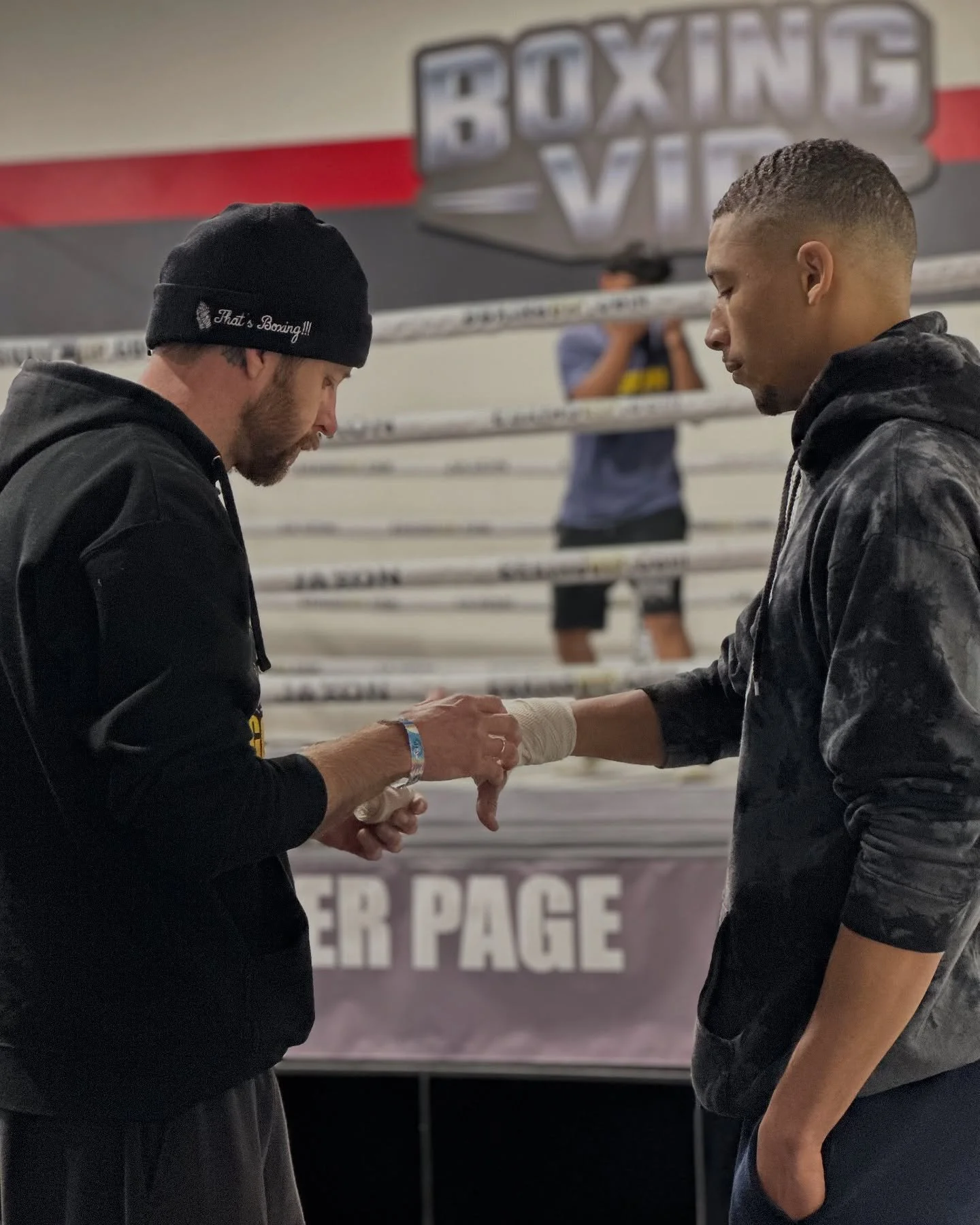 It&rsquo;s hard to imagine a better Boxing day. Start with sparring at @pound4poundboxng with my guy @a_aronthompson and follow that with media access with @thats_boxing_podcast to the @toprank show at the Palms. Listen to the pod on all platforms an