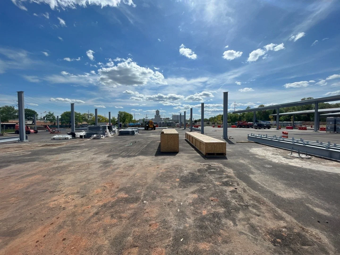 Structural Steel Erection Parking Garages & Parking Lots Solar Canopies