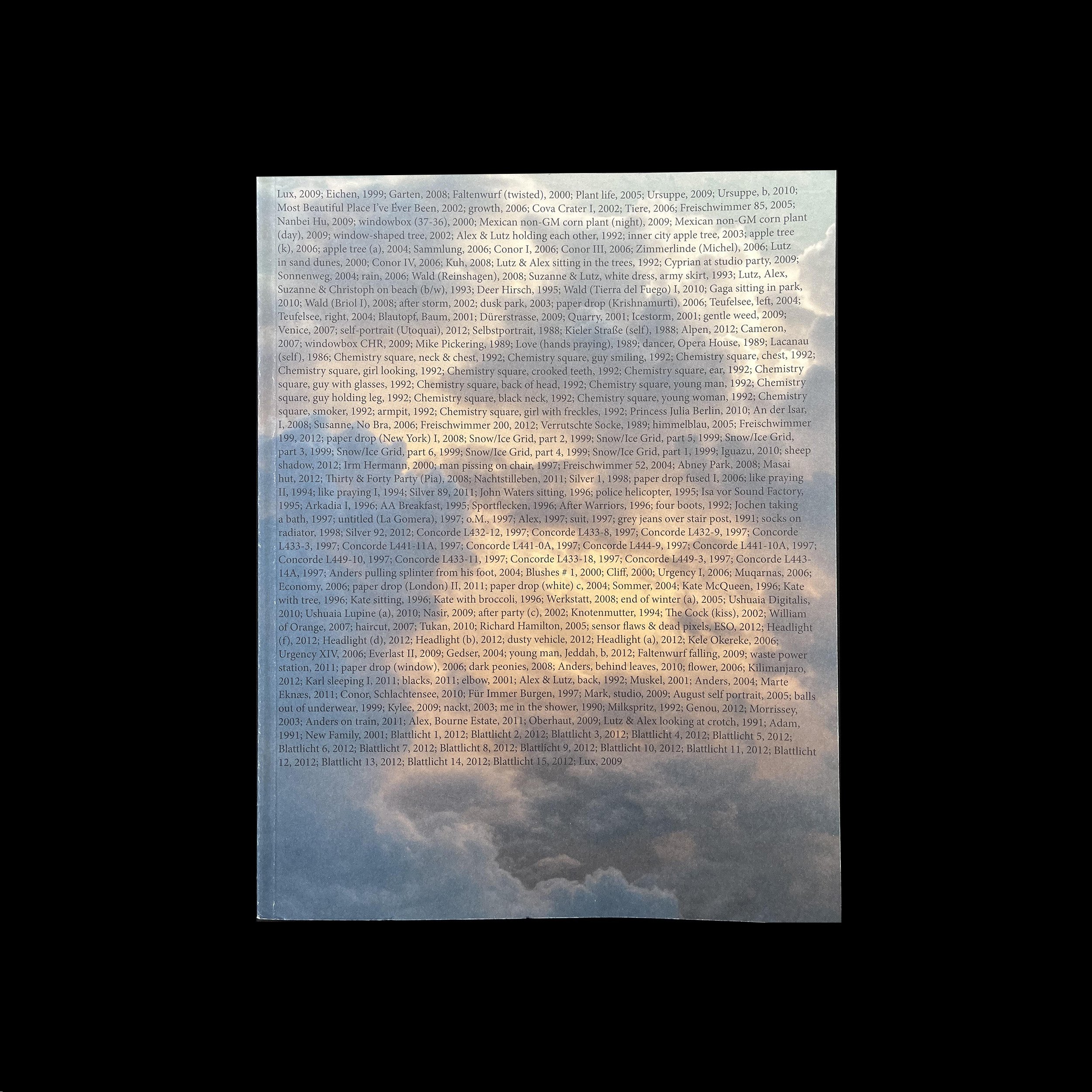WOLFGANG TILLMANS - Moderna Museet Stockholm
