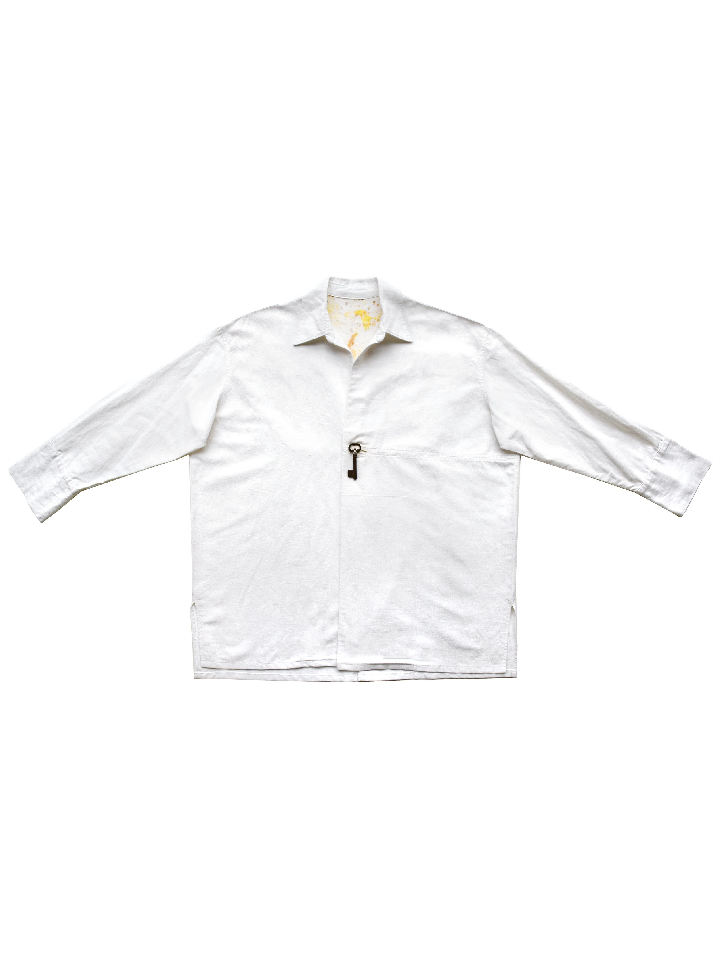 KEYHOLE Linen Shirt